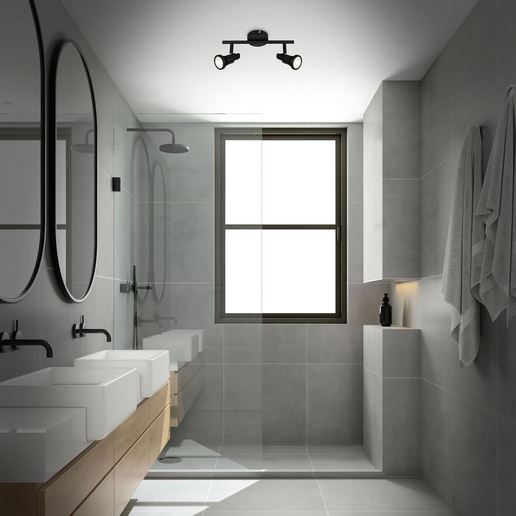 Briloner Leuchten LED Deckenspot »LED Spotleuchte 2-flammig, Metall, schwarz«