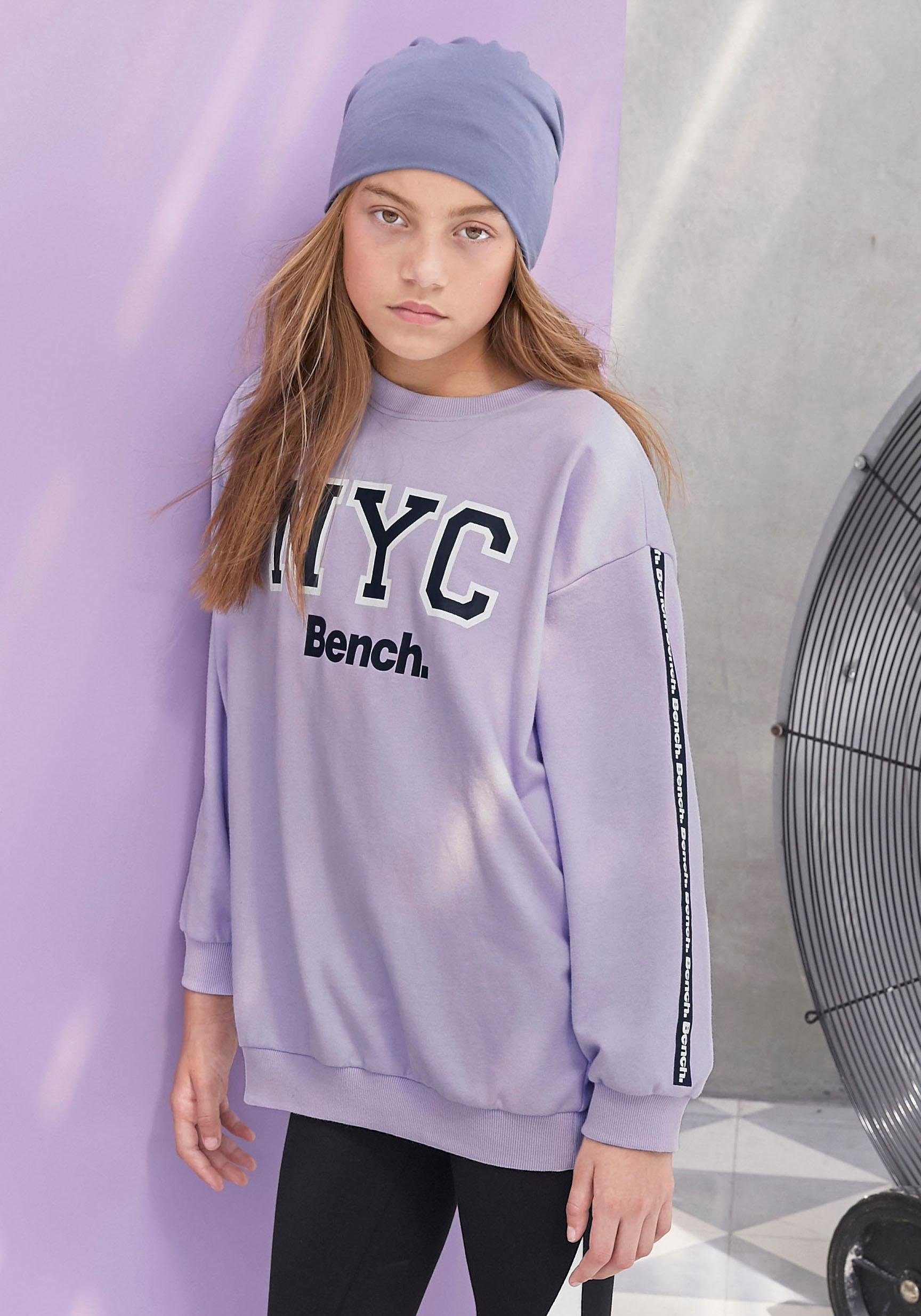 Bench. Sweatshirt, oversize - mit Logo-Print am Ärmel kaufen