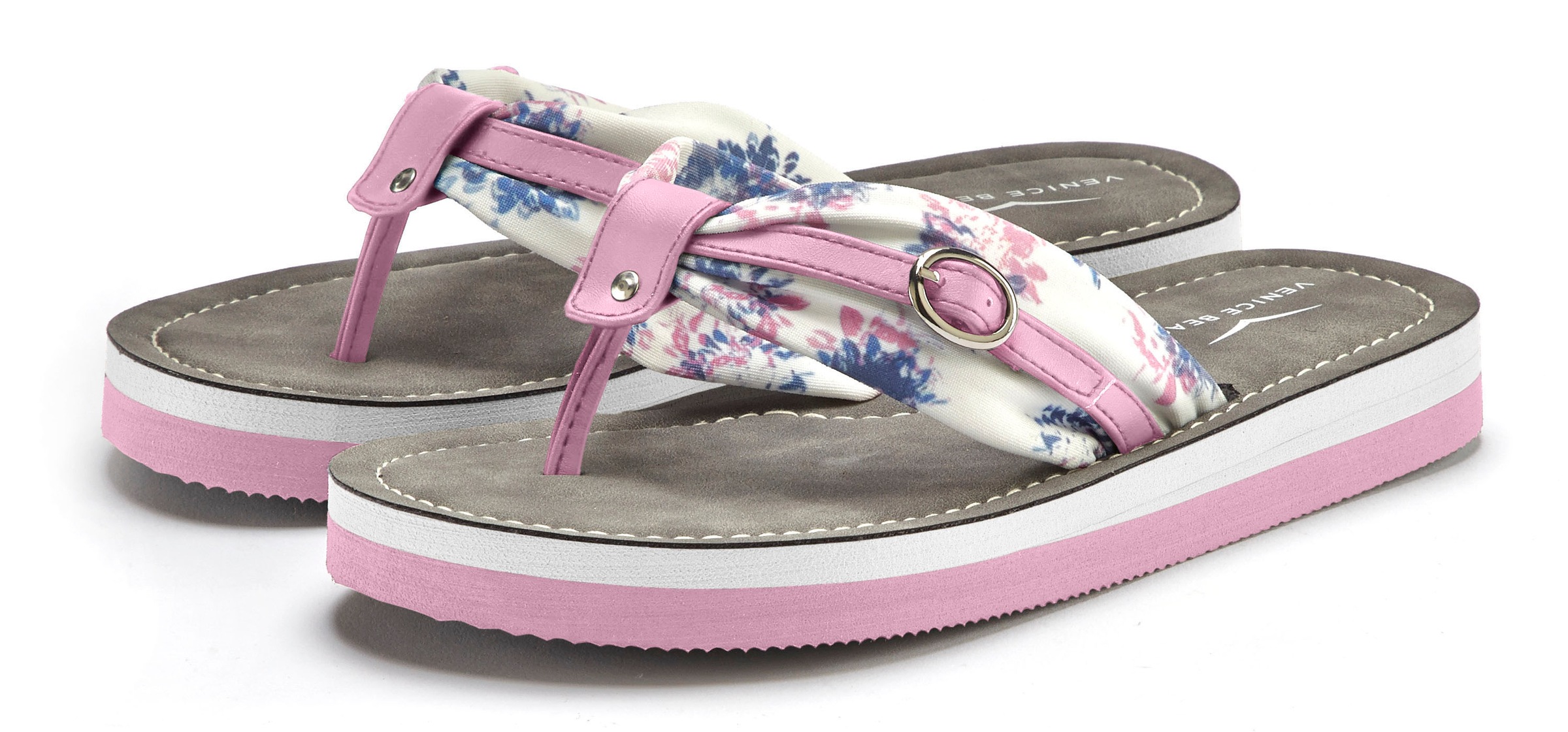 Venice Beach Badezehentrenner, Flip Flop mit modischem Print VEGAN