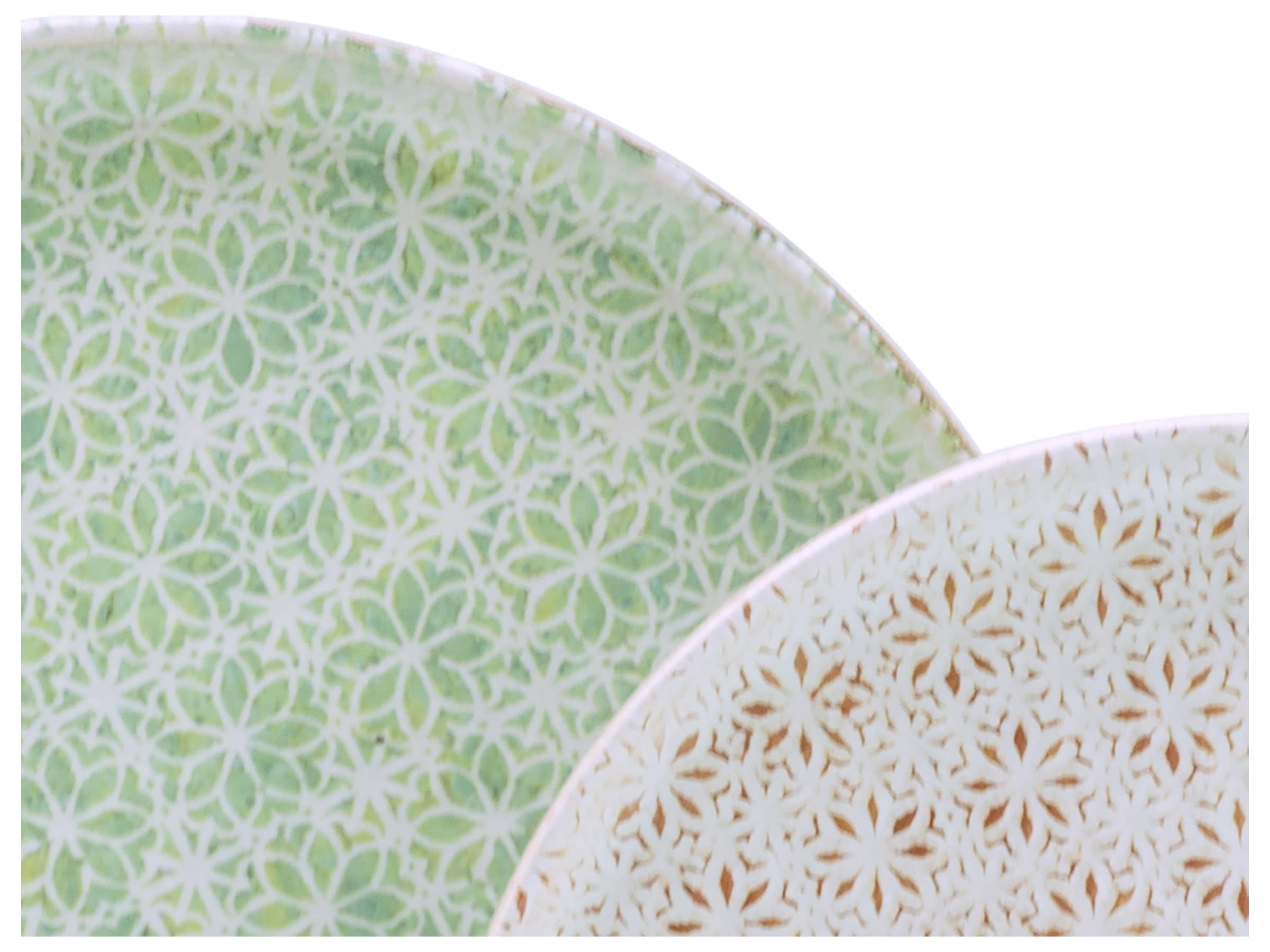 CreaTable Teller-Set »Uno Emiliana, Tellerset 12-tlg« Shabby Look, Vintage Style