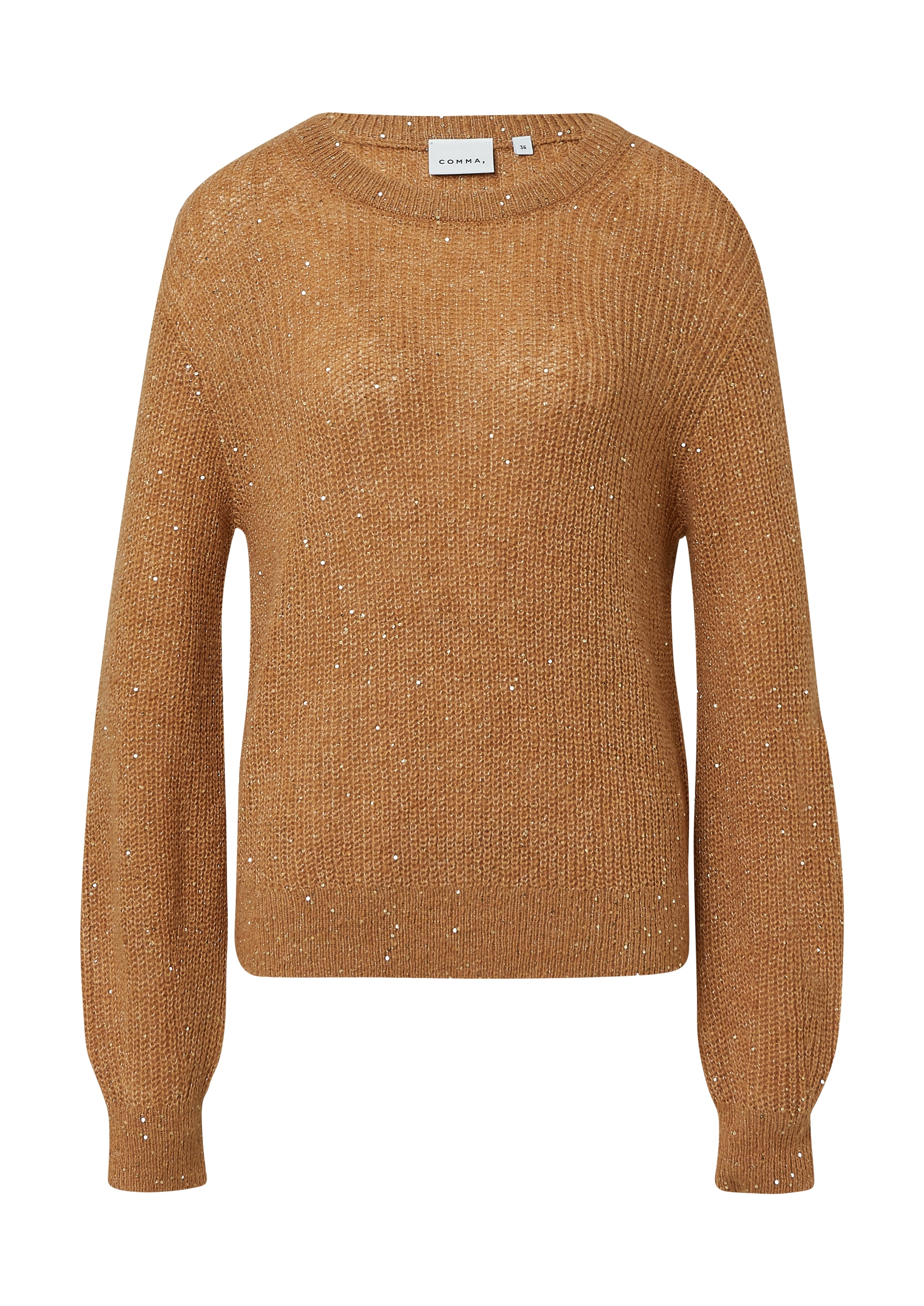 Comma Strickpullover, mit Glitzer-Details