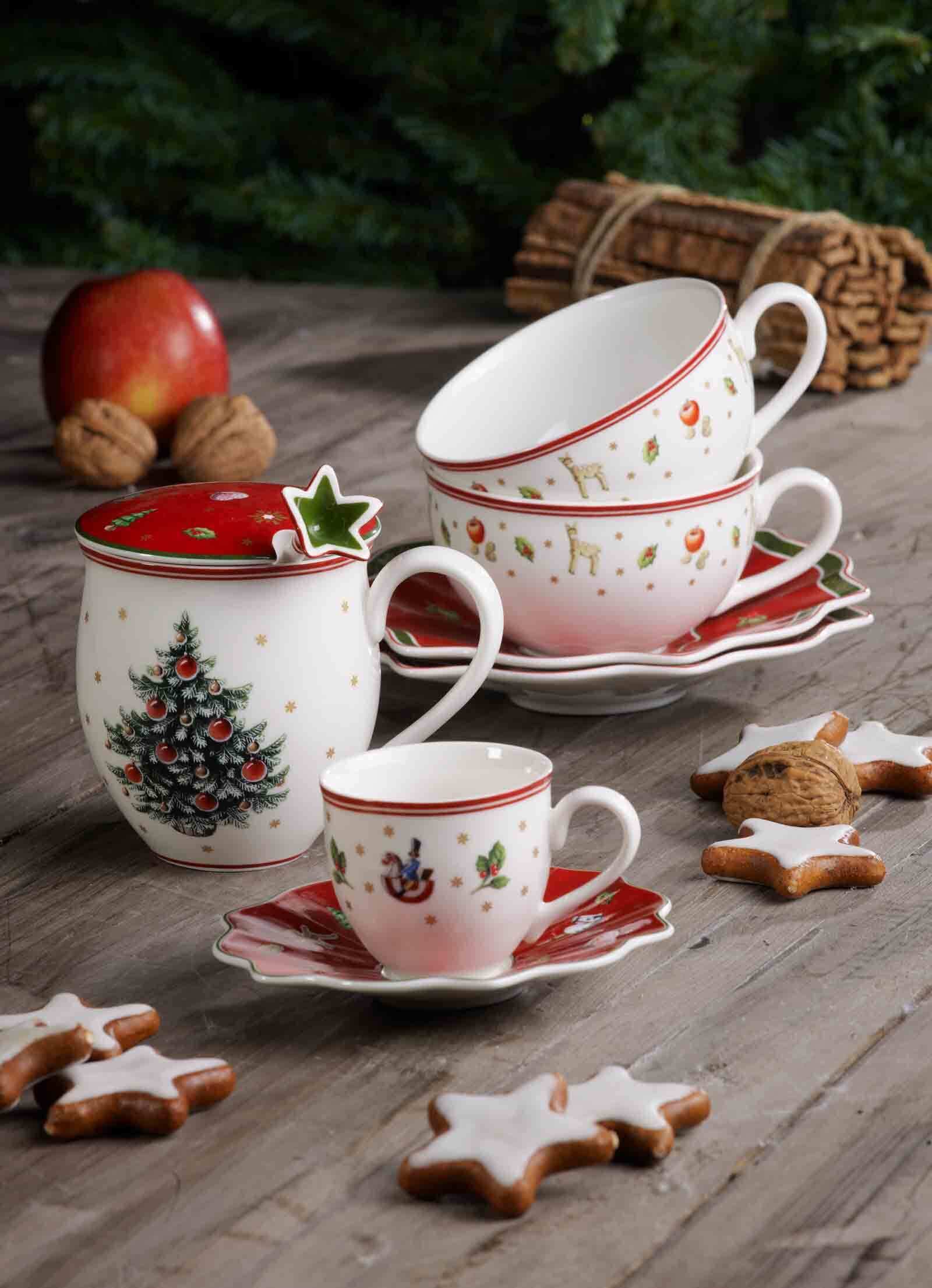 Villeroy & Boch Tasse »Milchkaffeetassen mit Untertassen Toy's Delight 260 ml 12er Set bunt«