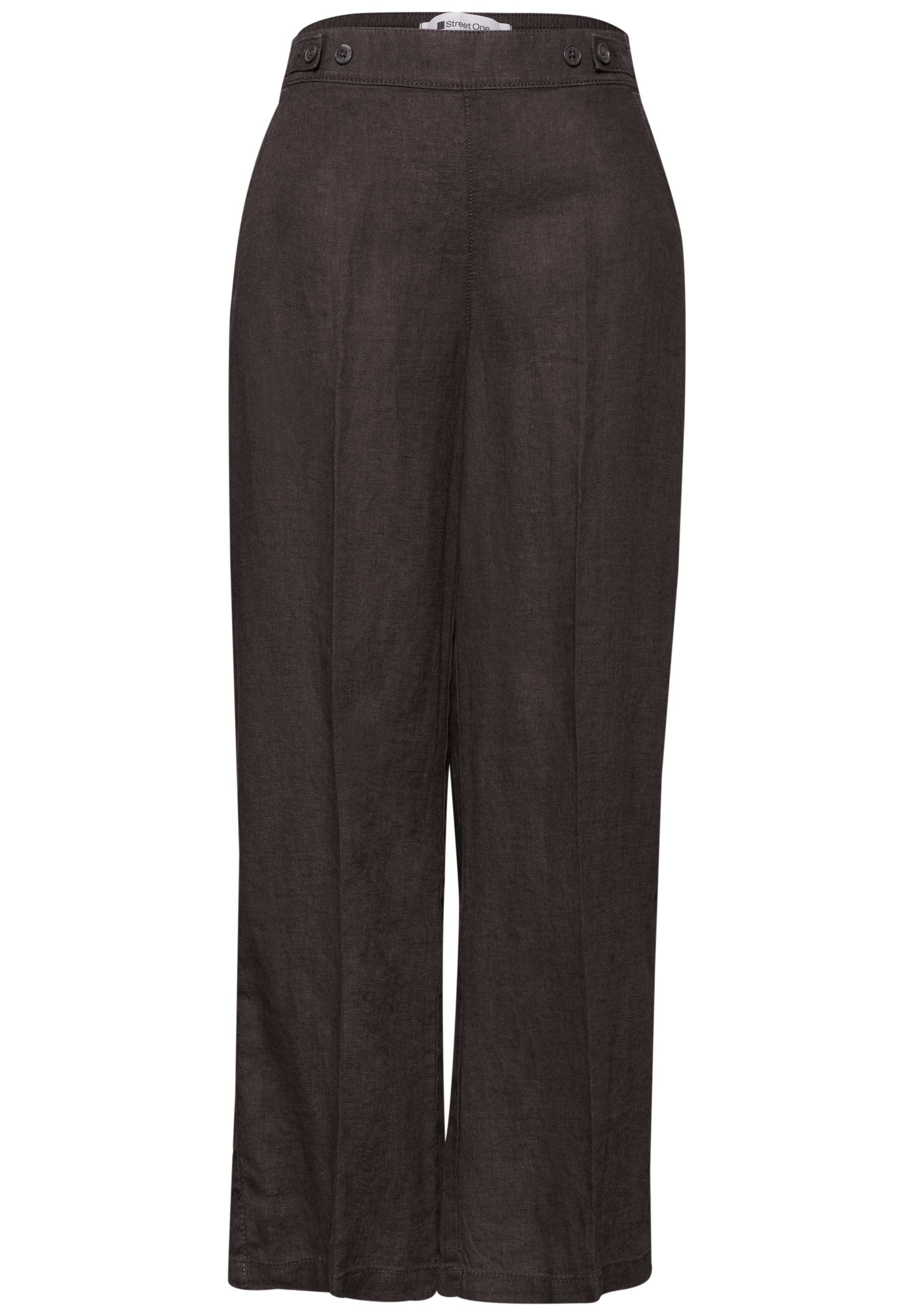 STREET ONE Stoffhose  im Loose Fit und aus Leinen