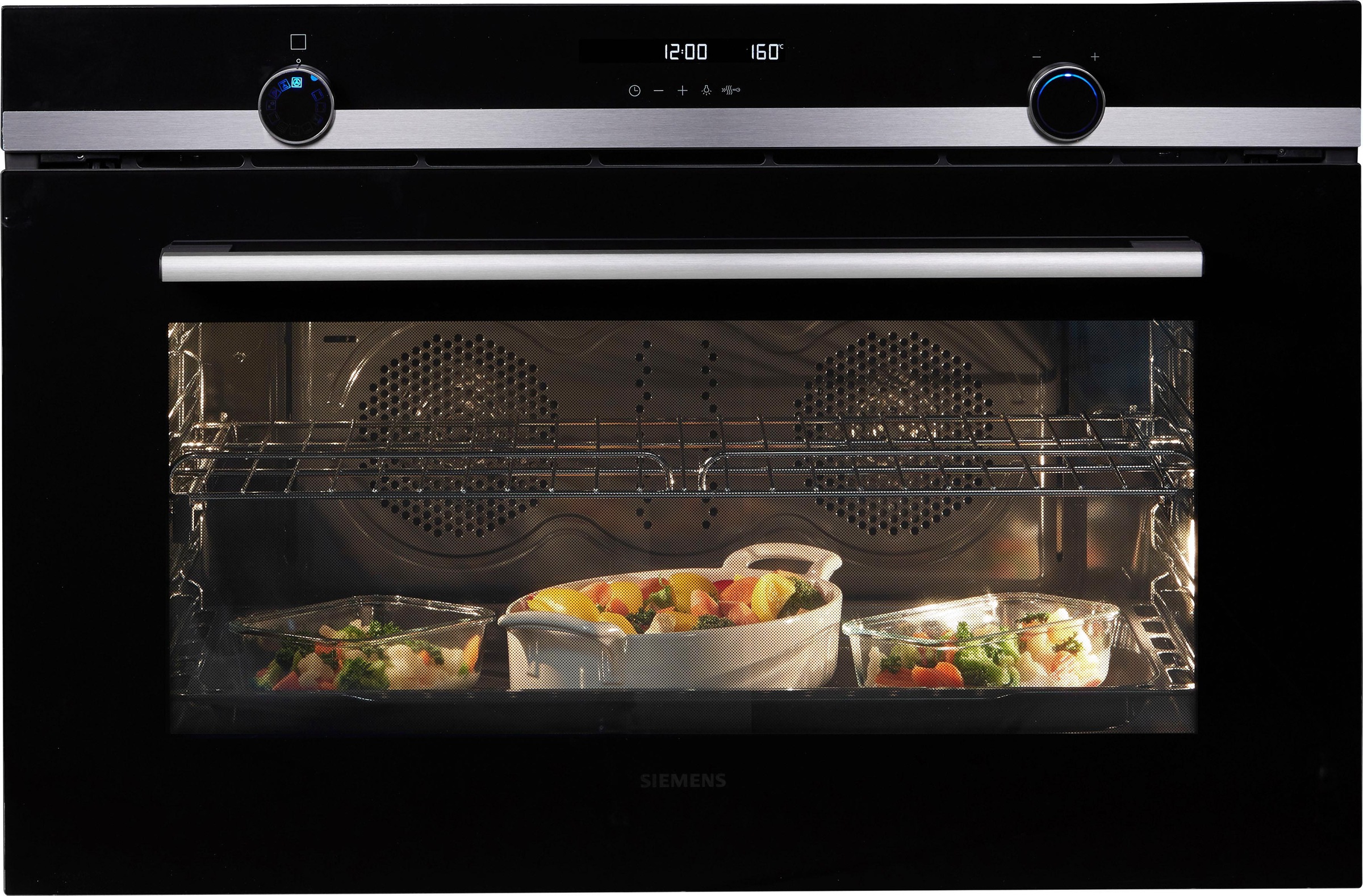SIEMENS Einbaubackofen iQ500 »VB578D0S0«, mit 1-fach-Teleskopauszug, Pyrolyse-Selbstreinigung, touchControl