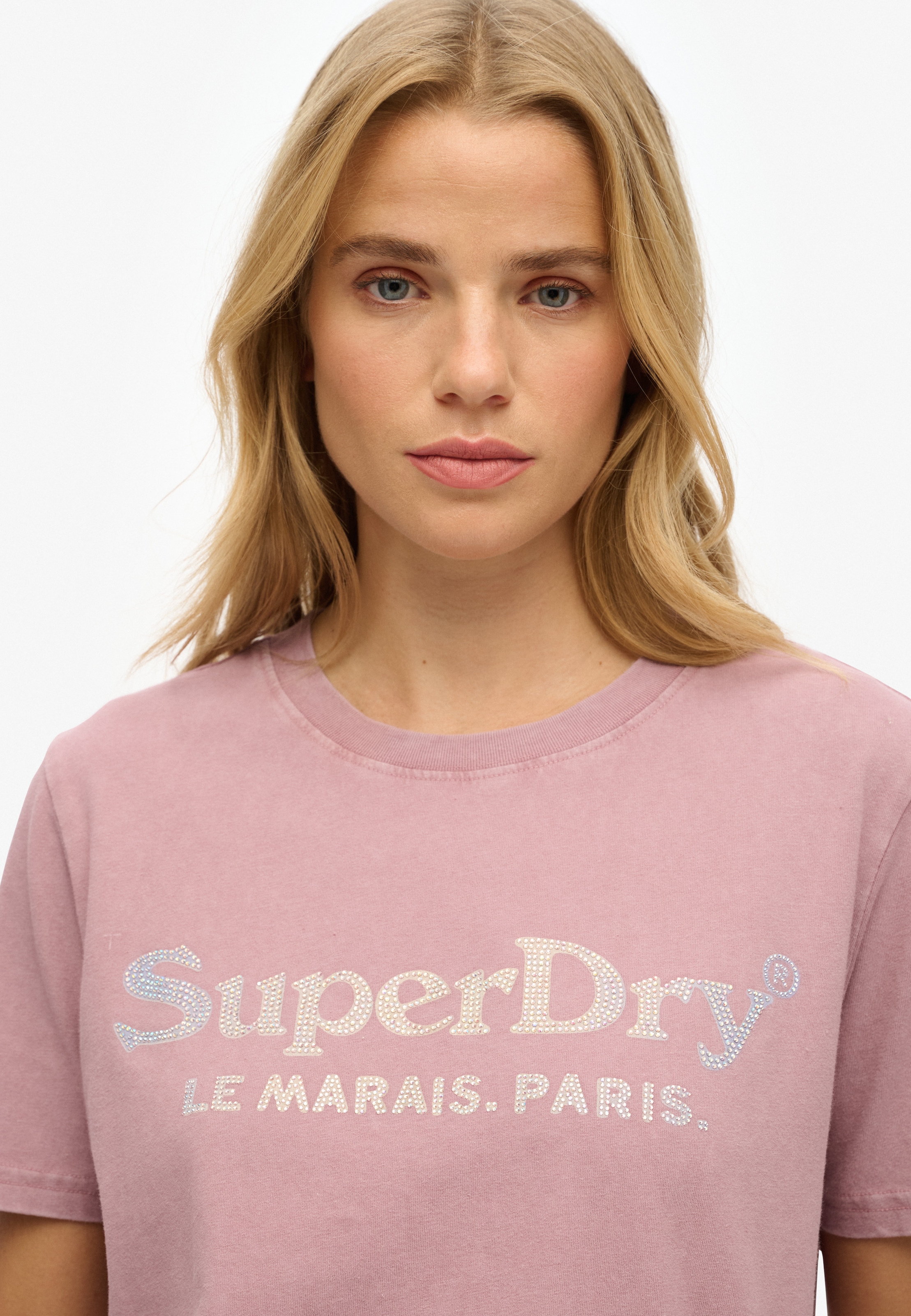 Superdry Kurzarmshirt »VENUE METALLIC RELAXED TEE«