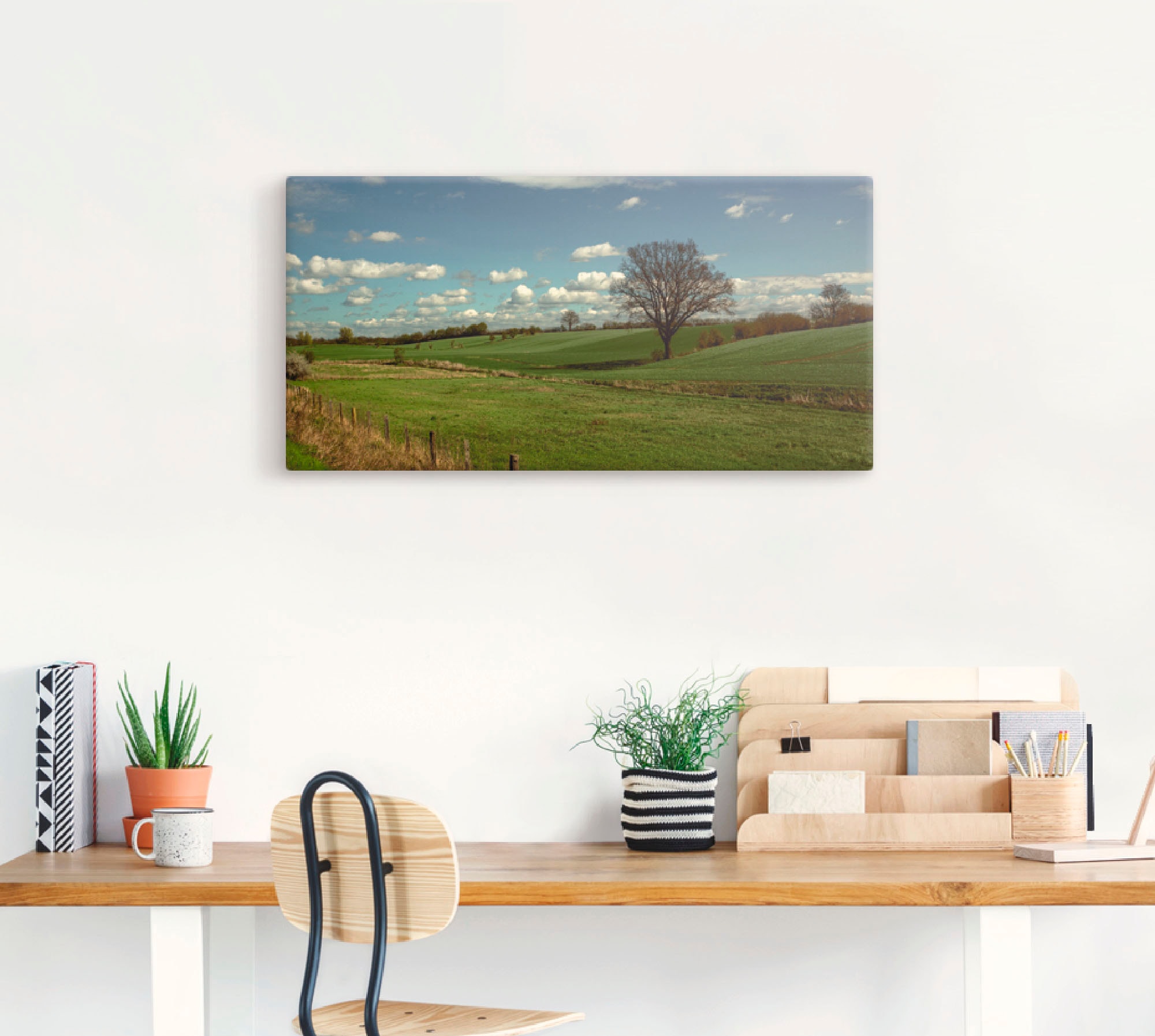 Artland Wandbild »Natur pur«, Felder, (1 St.), als Leinwandbild, Wandaufkleber in verschied. Größen