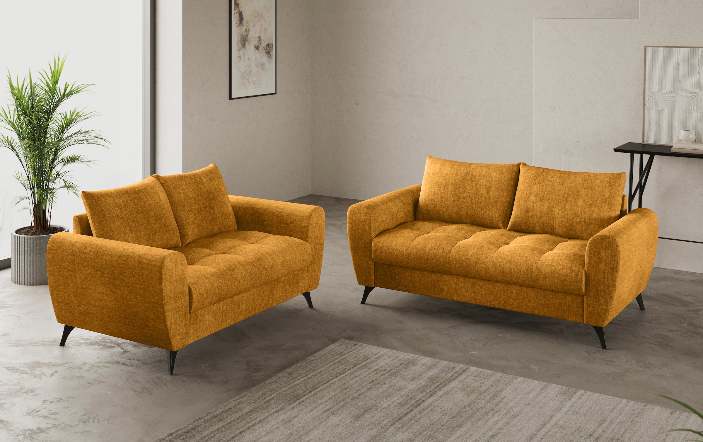 Mr. Couch 2,5-Sitzer »Blackburn II«, Mit Kaltschaumpolsterung bis 140 kg belastbar