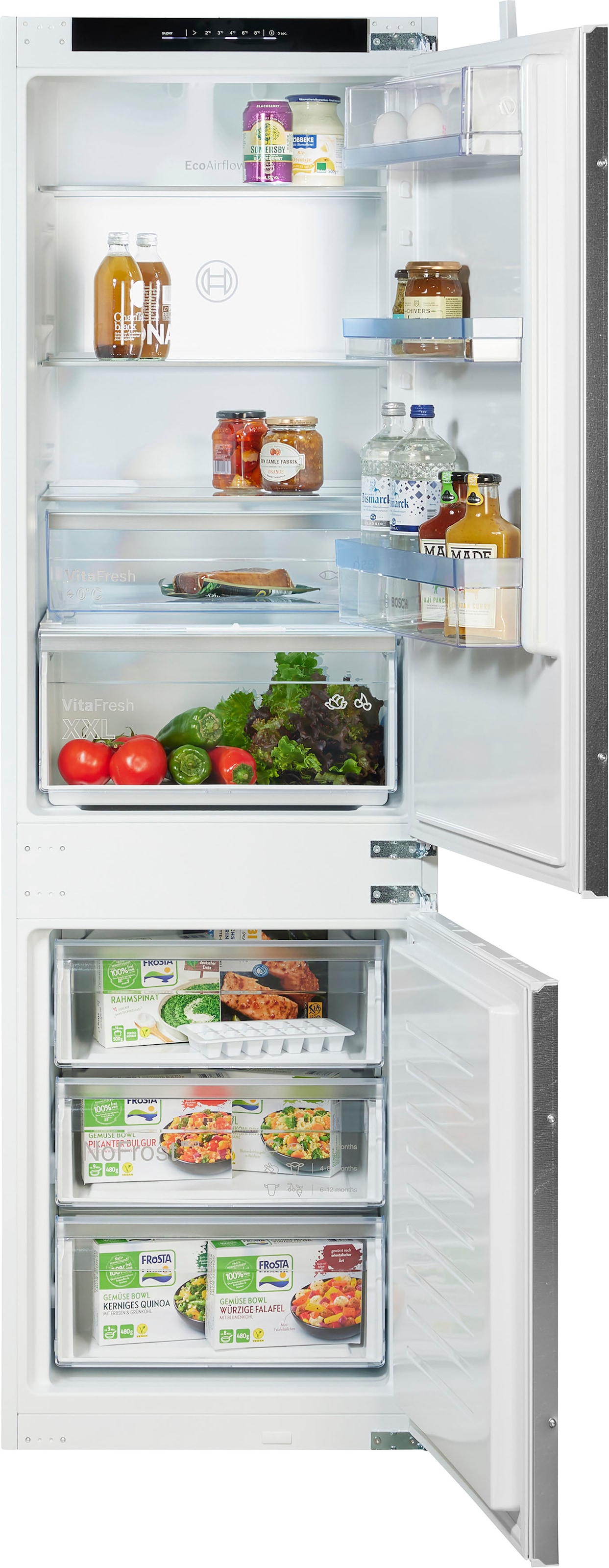 BOSCH Einbaukühlgefrierkombination 4 "KIN86VSE0" 177,2 cm hoch 54,1 cm breit Extra viel Platz für deine frischen Lebensmittel dank VitaFresh XXL