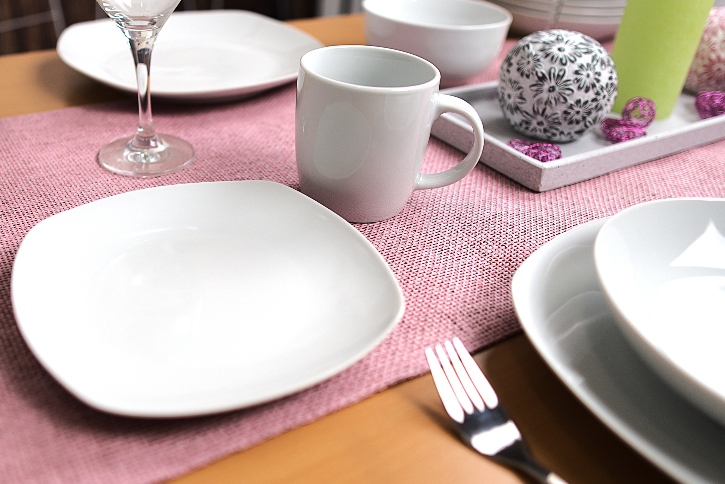 Retsch Arzberg Kombiservice »Geschirr-Set, Service EVERY DAY« eckige Coupform, 30 Teile, für 6 Personen