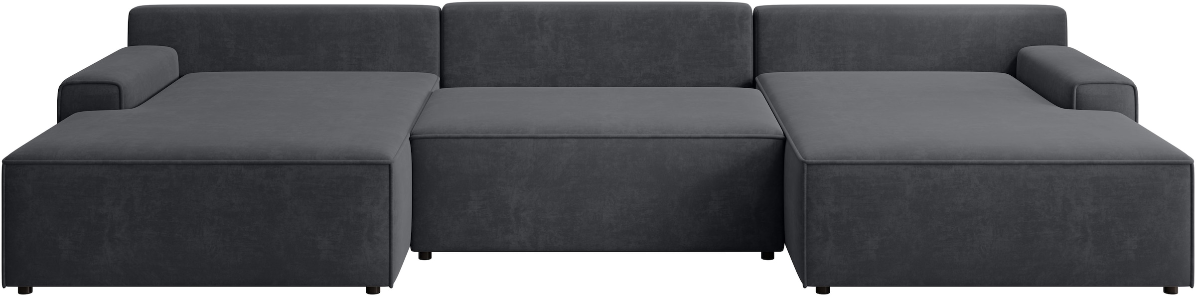 TRENDMANUFAKTUR Wohnlandschaft »Challenge, Schlafsofa mit Bettkasten, Couch in U-Form, Breite 333 cm« XXL Sofa mit Bettkasten & Schlaffunktion, auch in trendigem Cordstoff