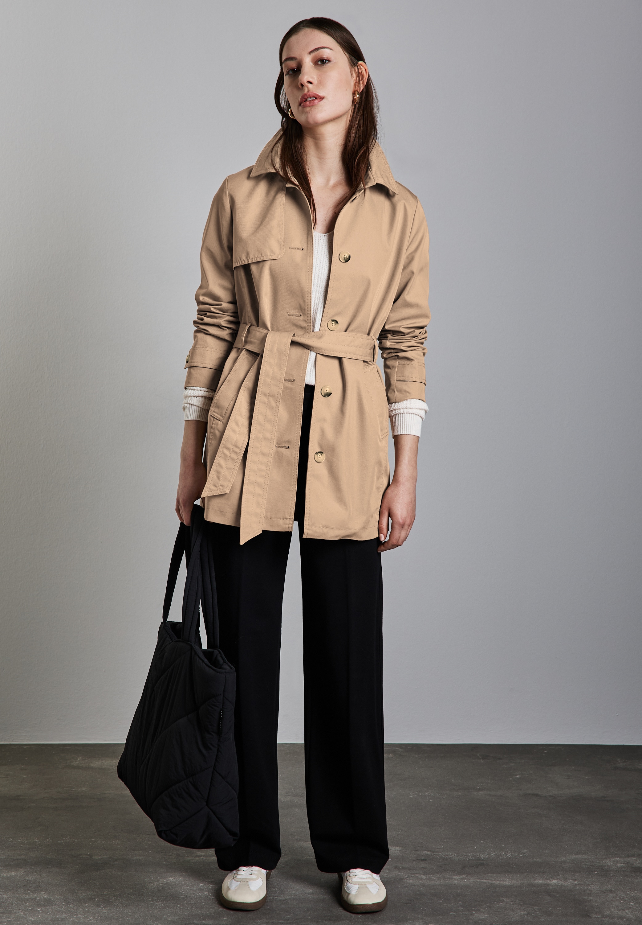 STREET ONE Trenchcoat, mit Gürtel zum Taillieren