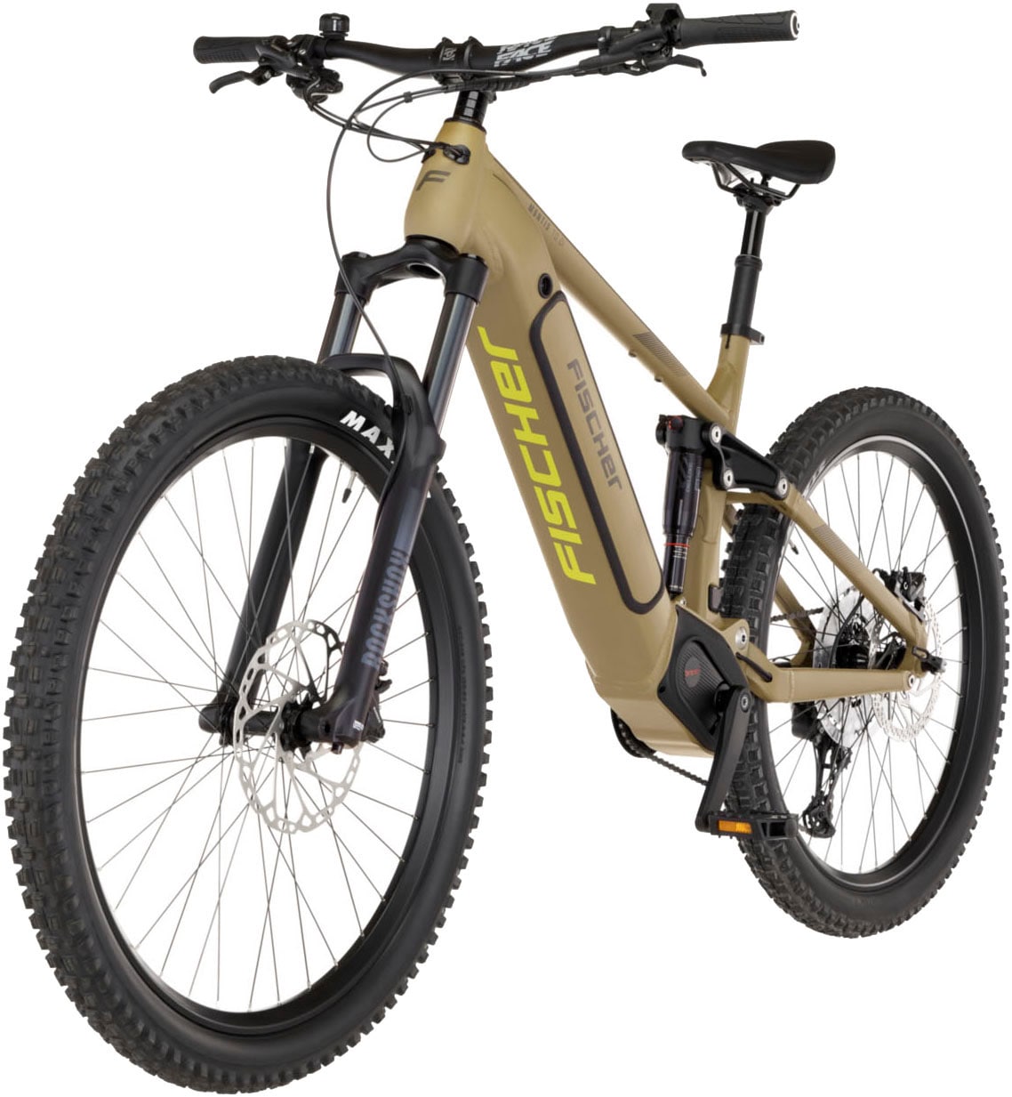 FISCHER Fahrrad »MONTIS 10.0i Fully 711« 12 Gang SRAM SX 11-50 Kettenschaltung Schaltwerk Mittelmotor mit Akku-Ladegerät | mit Werkzeug,  Pedelec, Elektrofahrrad für Damen und Herren, MTB