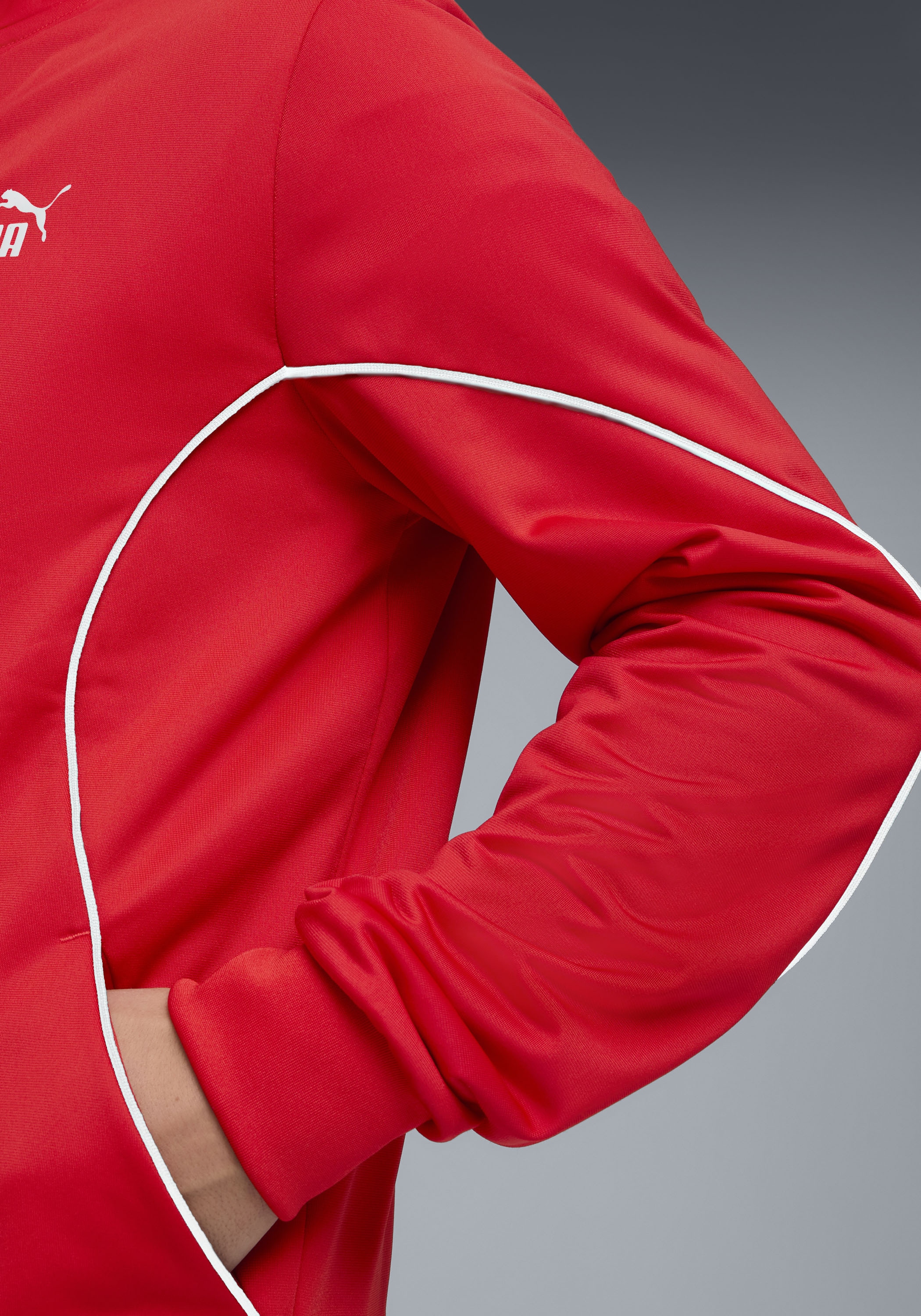PUMA Trainingsanzug »POLY PIPING SUIT« 2 tlg. ohne Kapuze