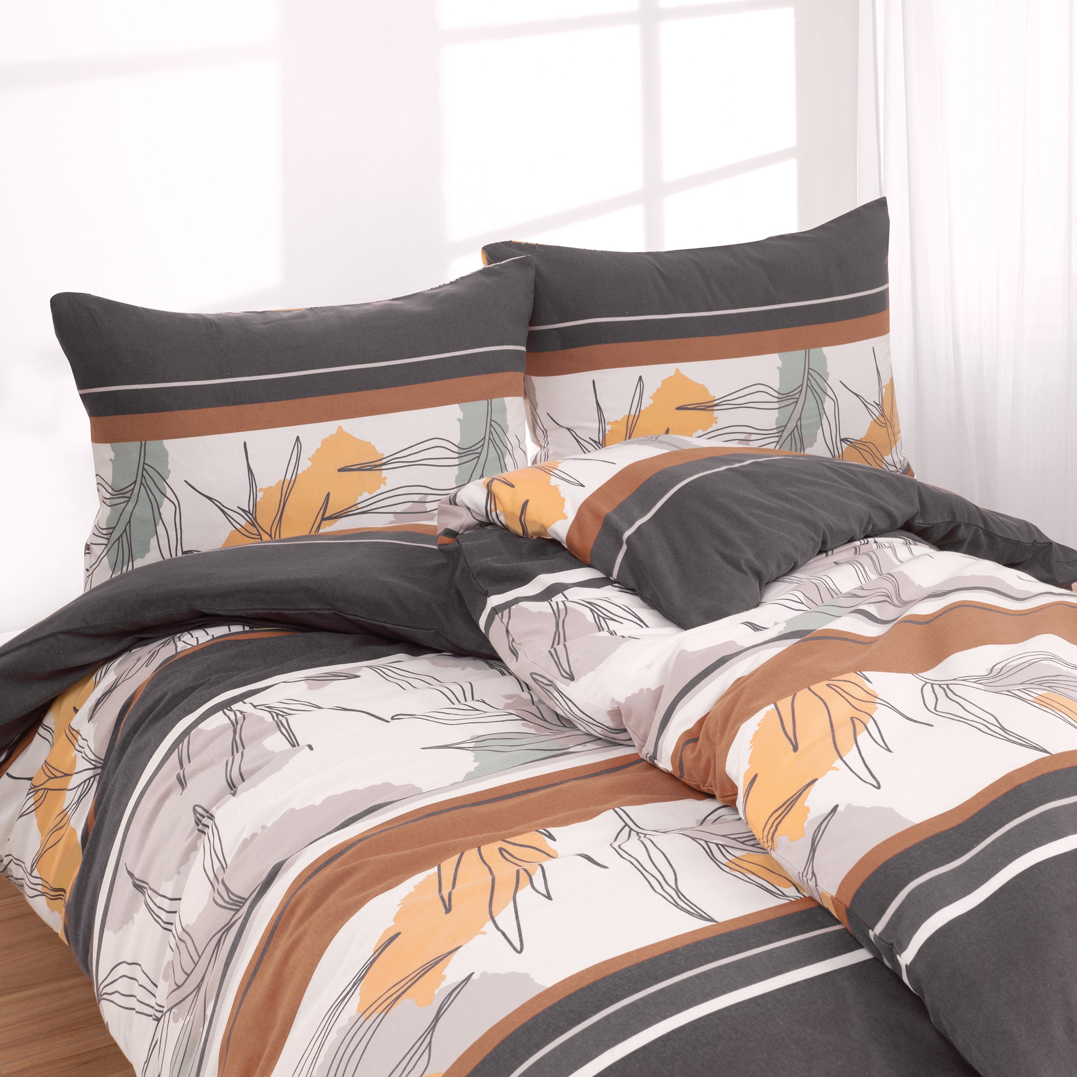 Florella Bettwäsche »Lanina grau  Flausch-Flanell,  100% Baumwolle«