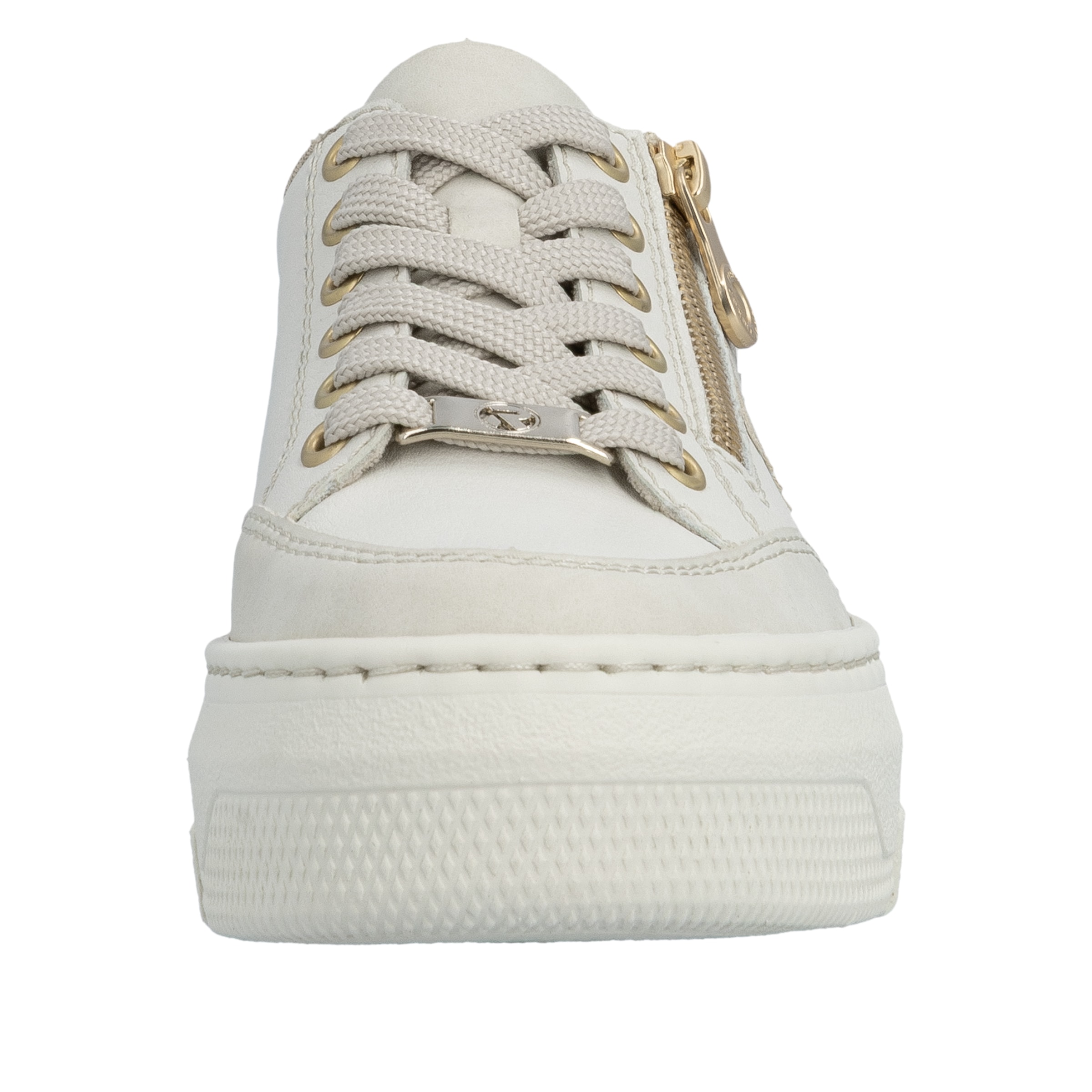 Rieker Plateausneaker  Schnürschuh, Halbschuh, Freizeitschuh mit seitlichem Reißverschluss