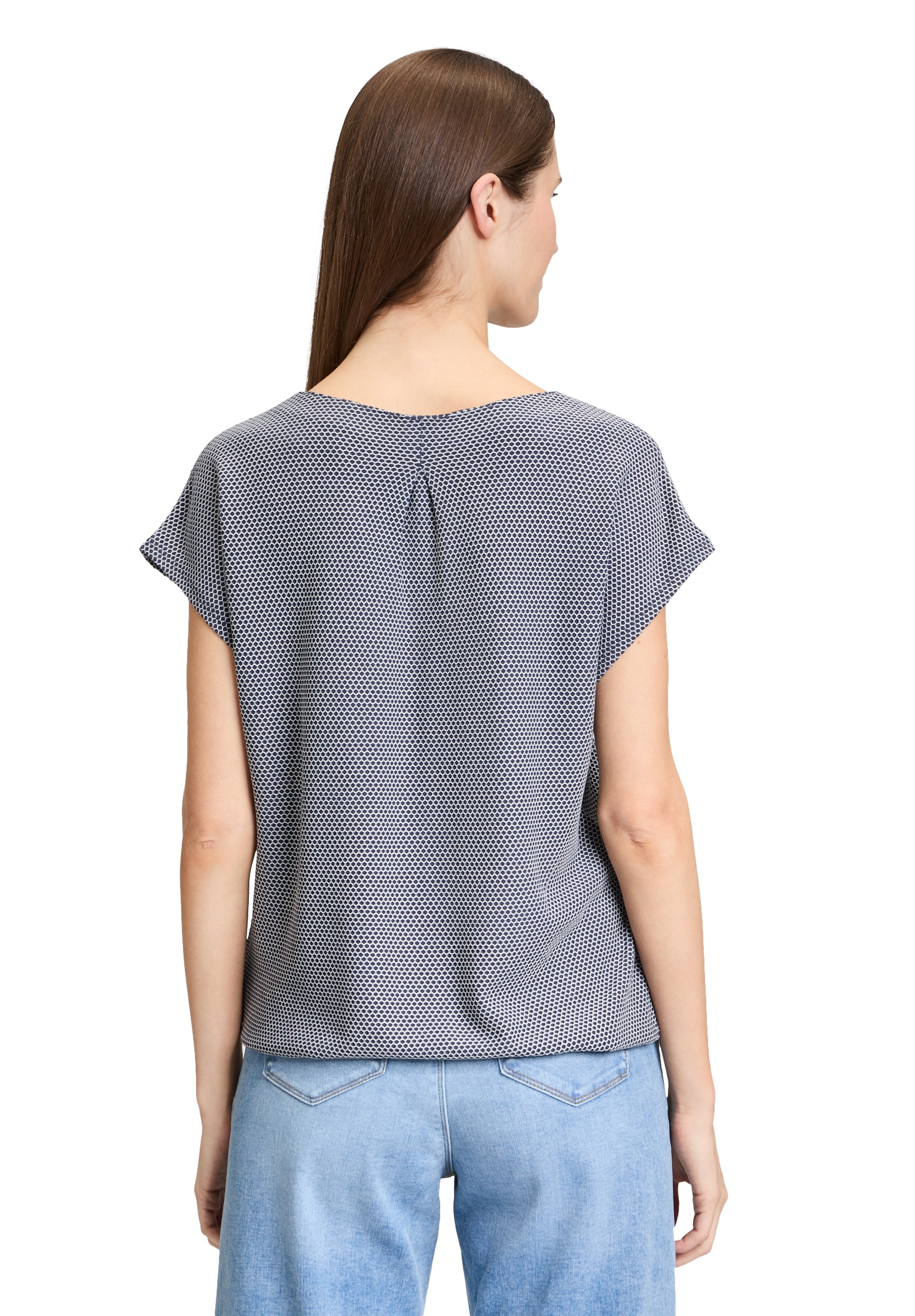 Betty&Co Kurzarmshirt »Casual-Shirt mit Struktur«