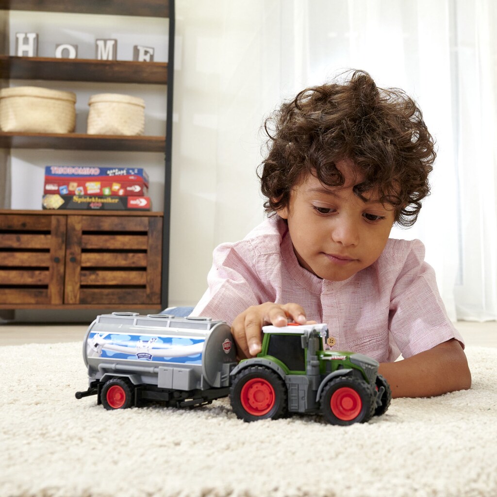 Dickie Toys Spielzeug-Traktor »Fendt mit Milch-Anhänger«