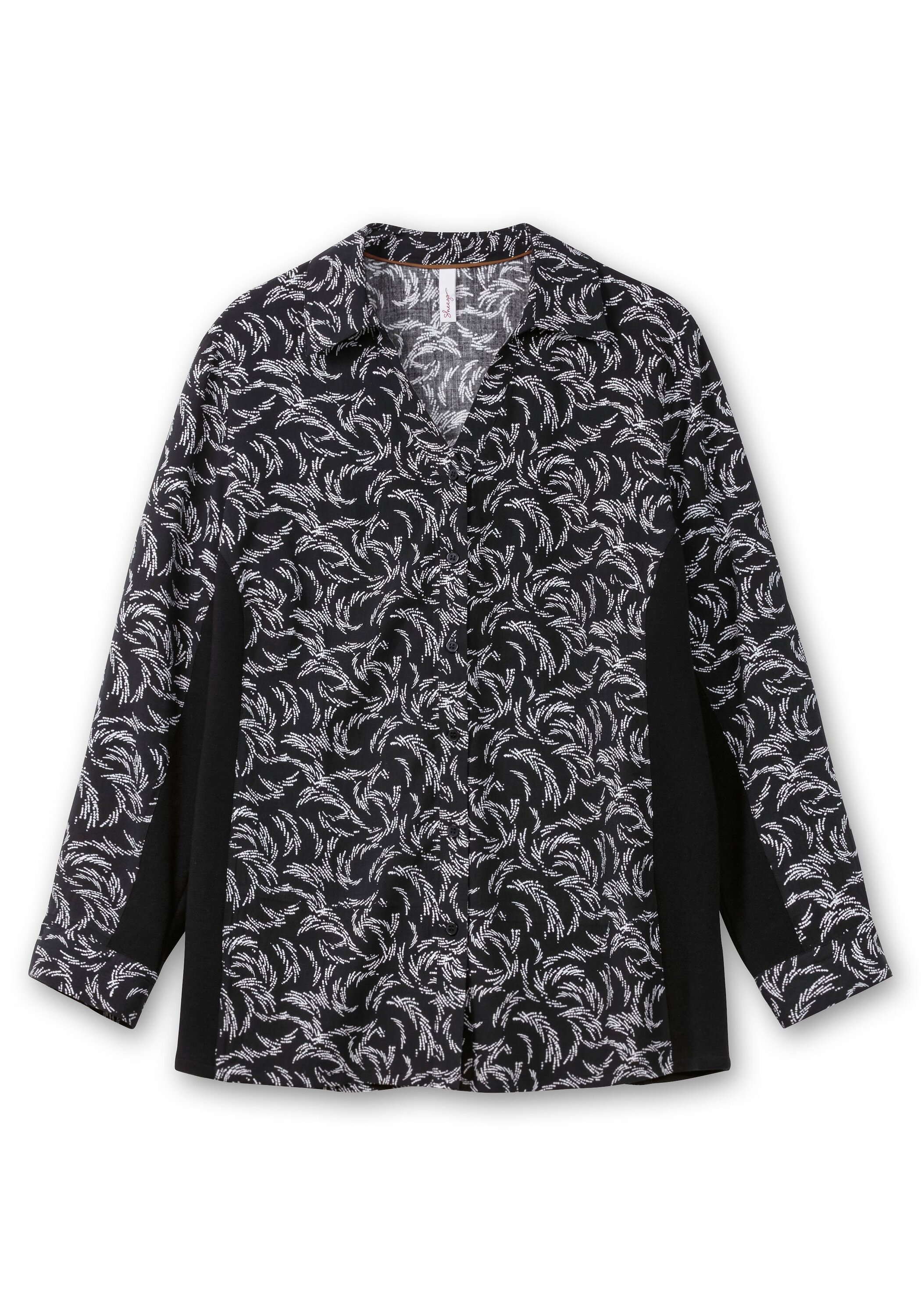Sheego Druckbluse »Bluse mit Print und elastischen Einsätzen«