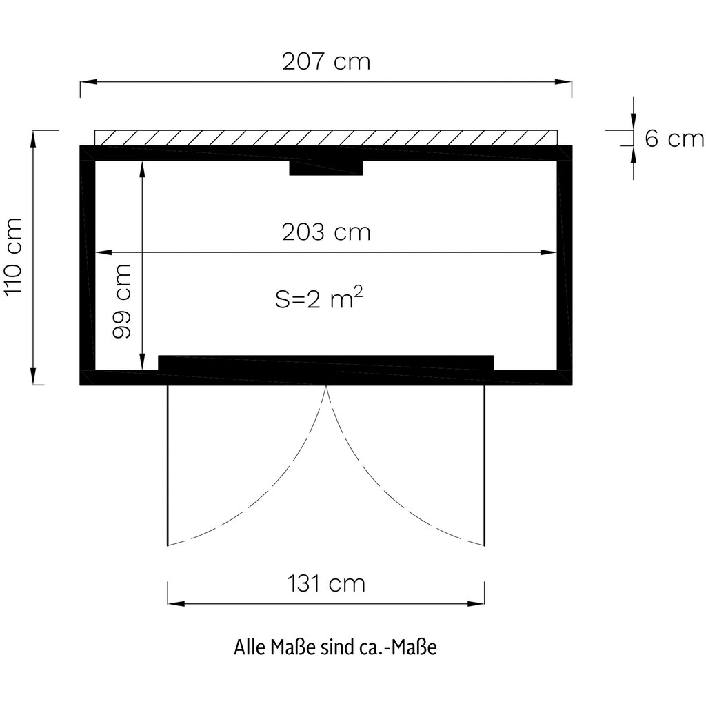 KONIFERA Fahrradbox »Bike Box«, (Komplett-Set)