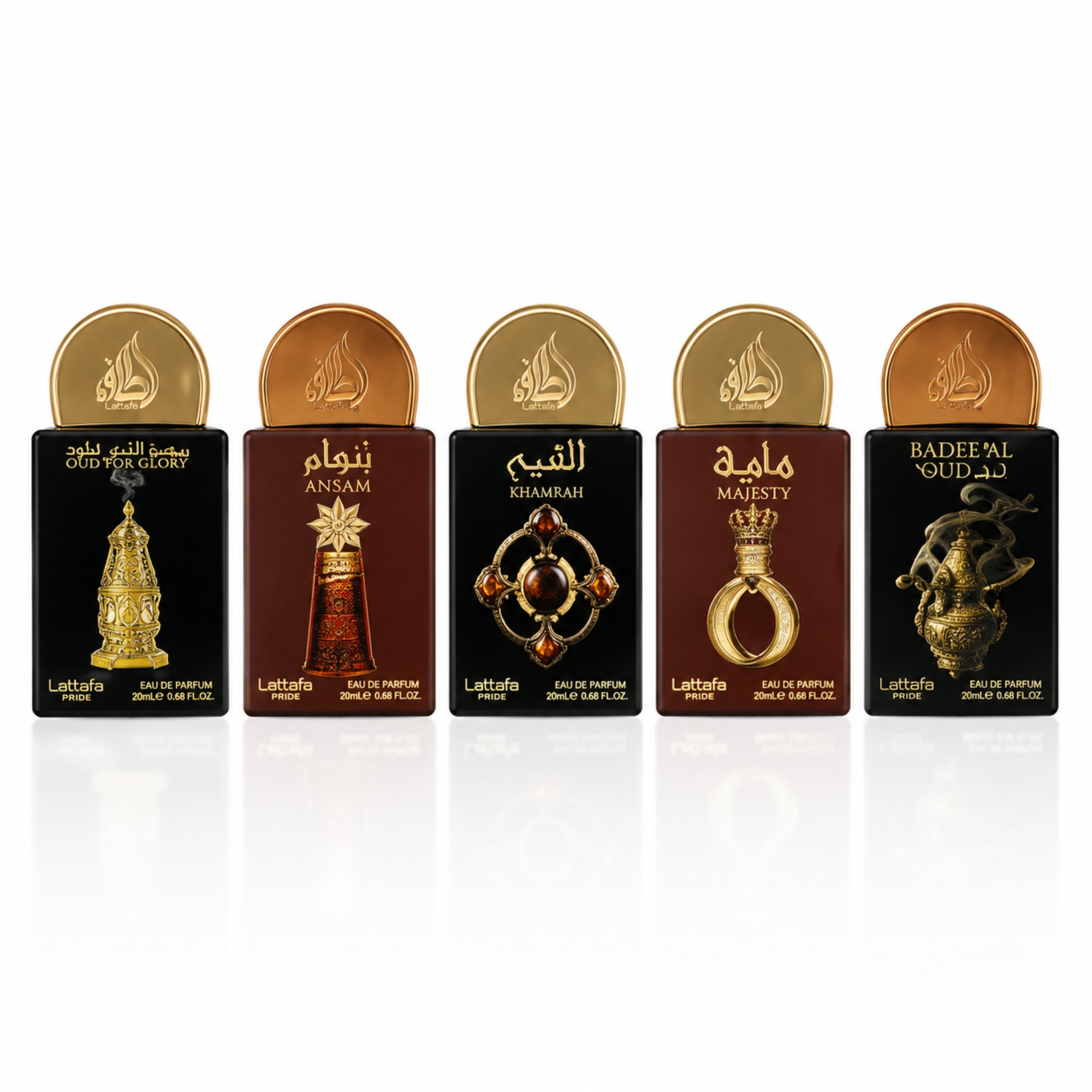 Lattafa Duft-Set »Pride 20ml Eau De Parfum 5pcs Gift Set Collection 04« Set, 5 Pride Collection 04, Eau de Parfum, fünfteiliges Duft-Set