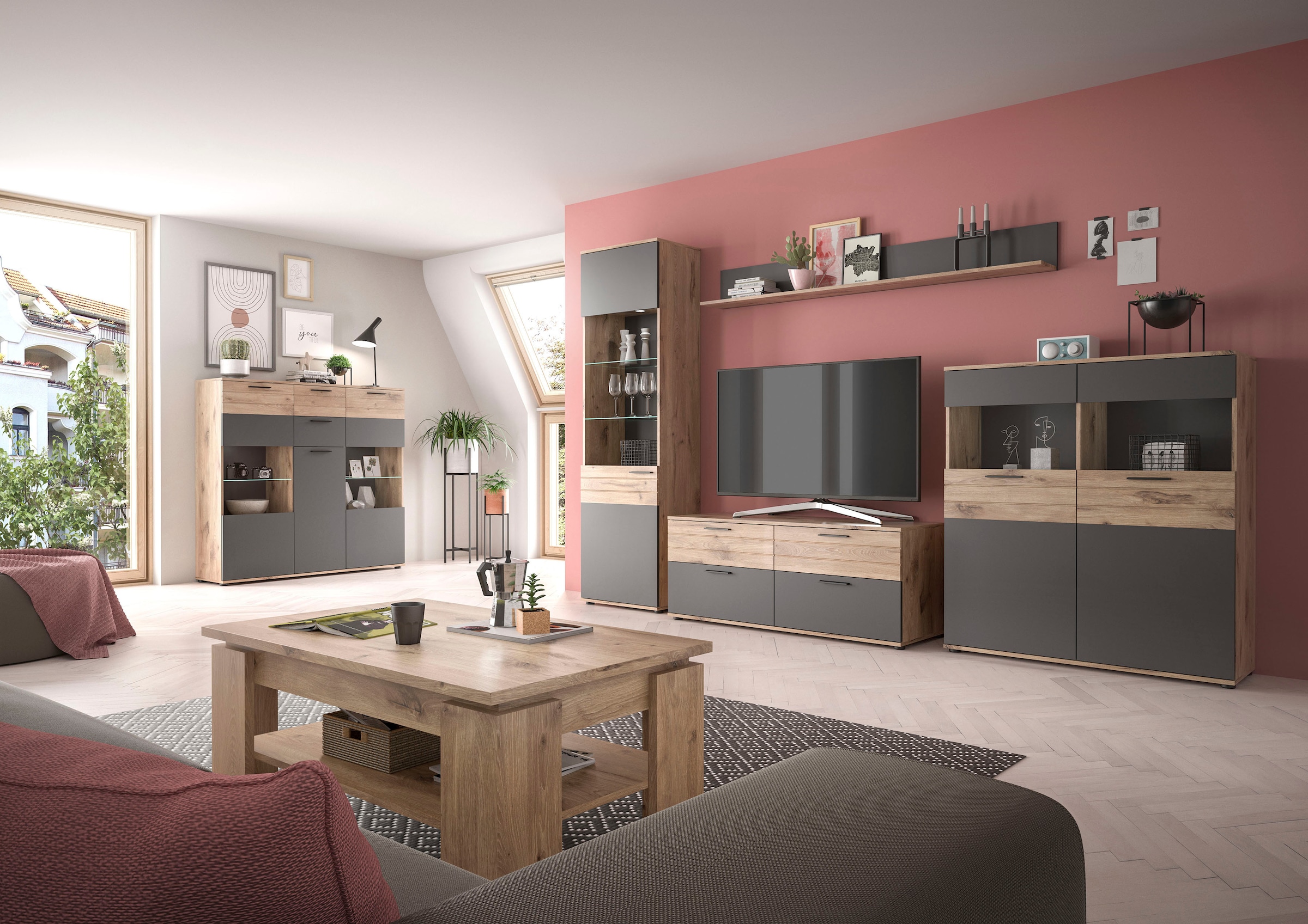 Home affaire Lowboard »Riga« Breote 130 cm