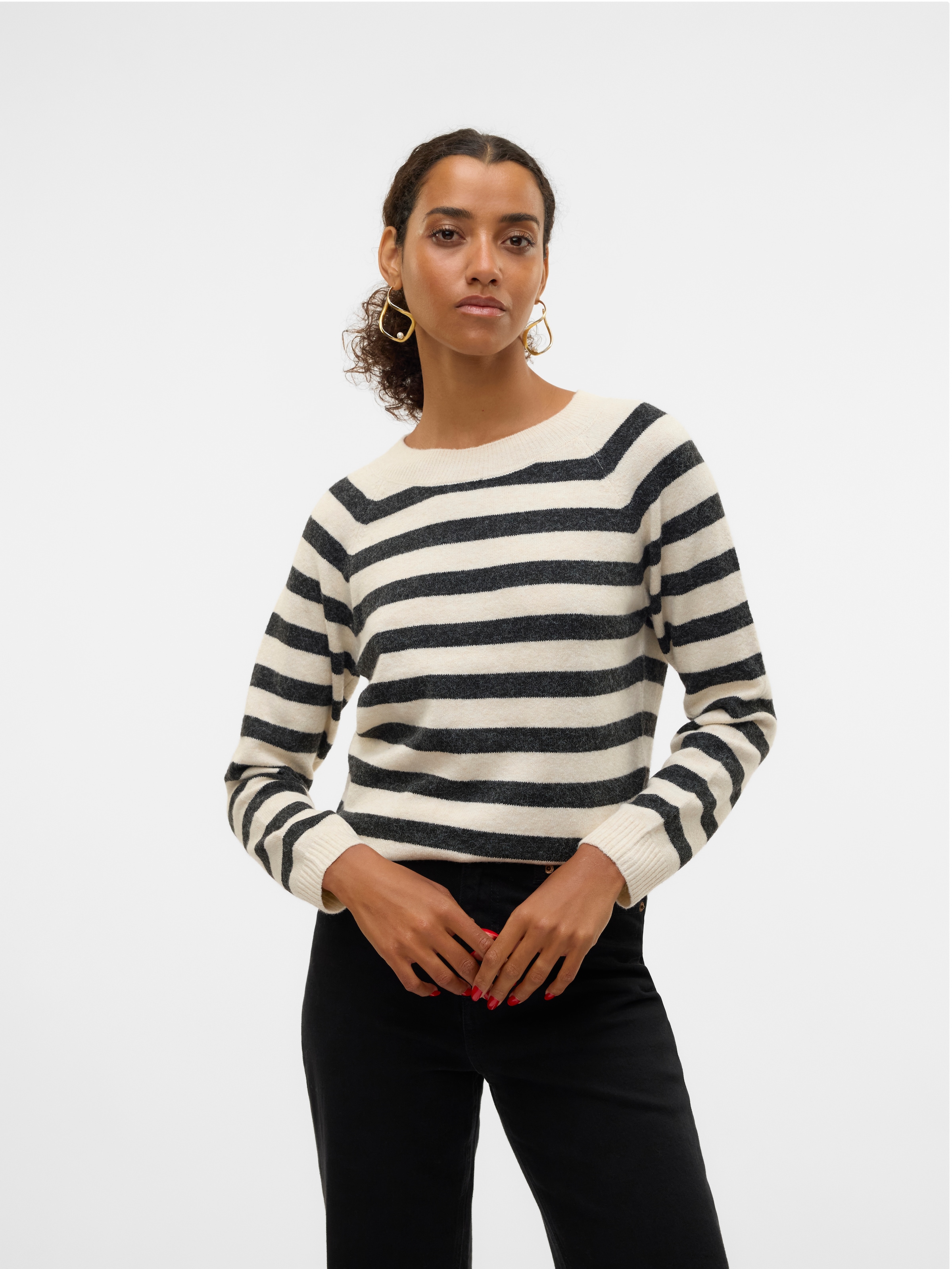 Vero Moda Rundhalspullover »VMDOFFY LS O-NECK BLOUSE GA NOOS«