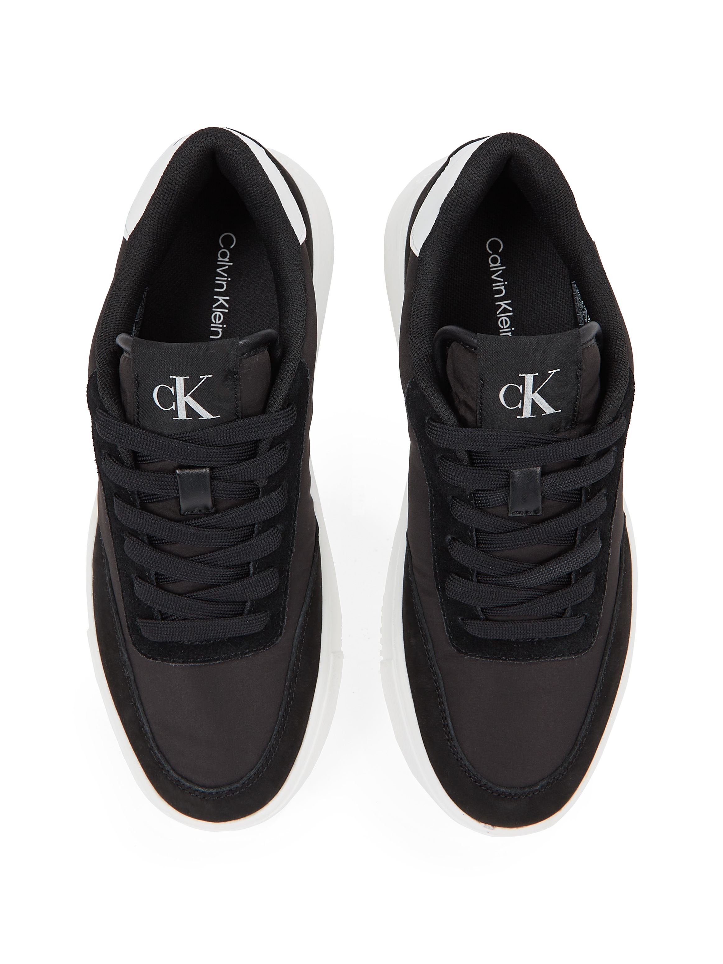 Calvin Klein Jeans Sneaker »CHUNKY CUPSOLE LOW MIX IN«, Freizeitschuh, Halbschuh, Schnürschuh mit CK Logo