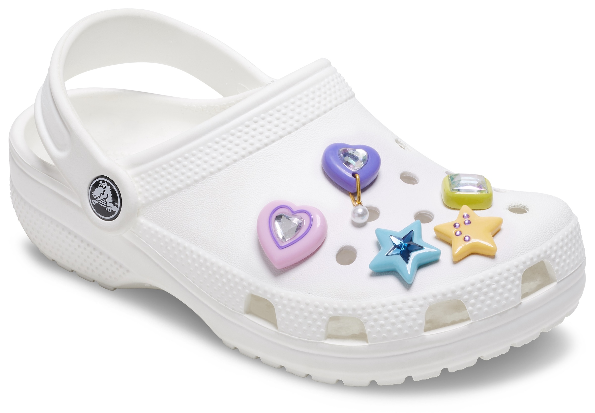 Crocs Schuhanstecker »Jibbitz™ Dazzling Gems«, (Set, 5 tlg., Kein Spielzeug. Nicht für Kinder unter 3 Jahren geeignet), Charm, Anstecker für Crocs Schuhe