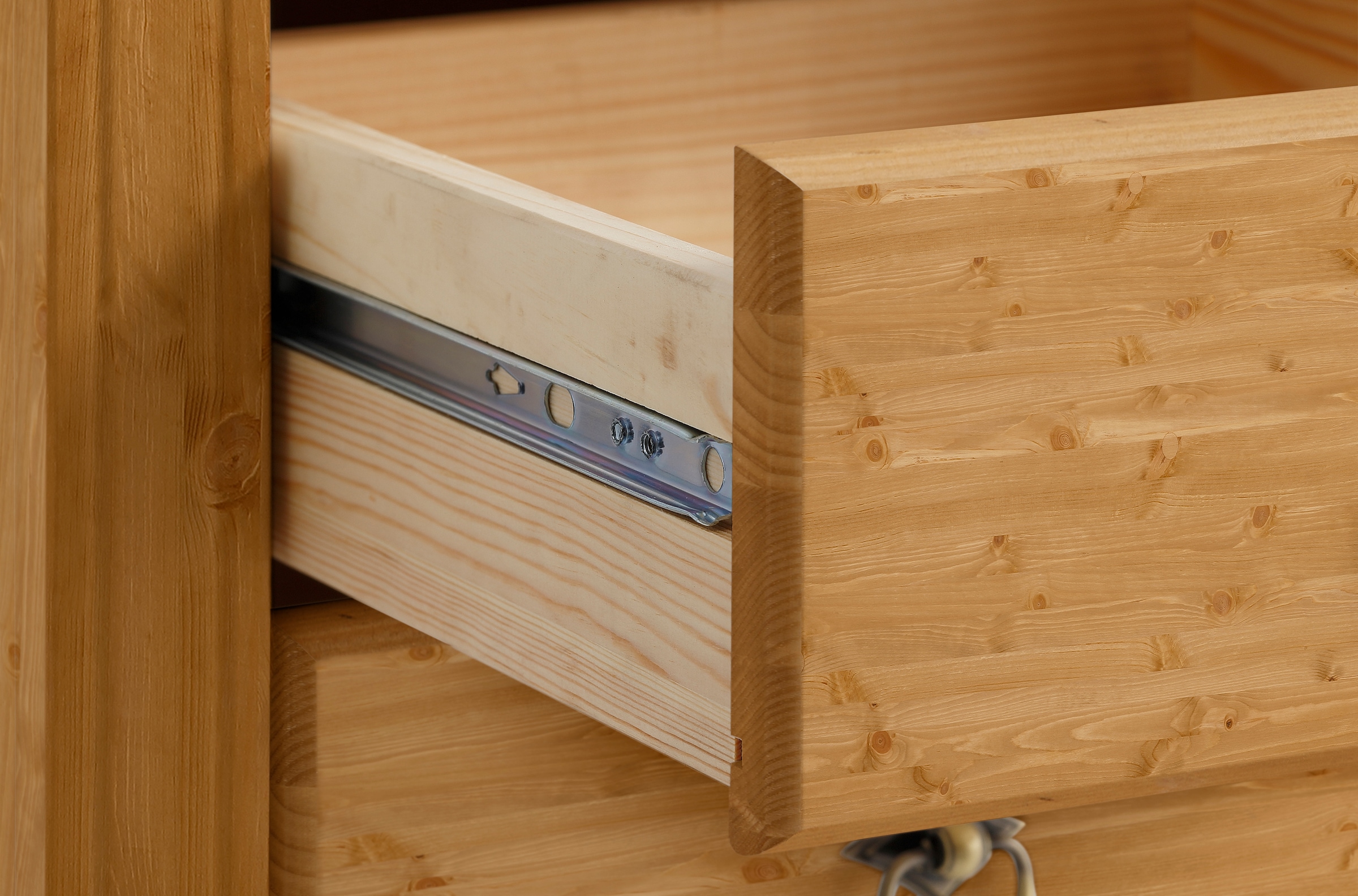 Home affaire Schubkastenkommode »Tessin« Schminkkommode mit Spiegel, aus massiver Kiefer, FSC®-zertifiziert