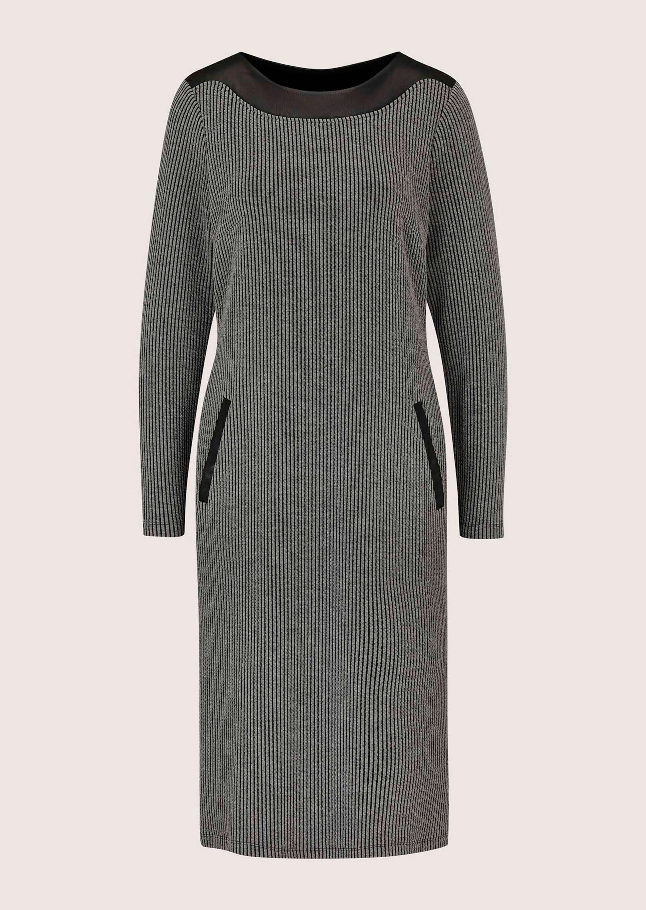 MADELEINE Midikleid »Kleid Etuikleid mit Leder-Optik-Besatz« Ohne Tasche