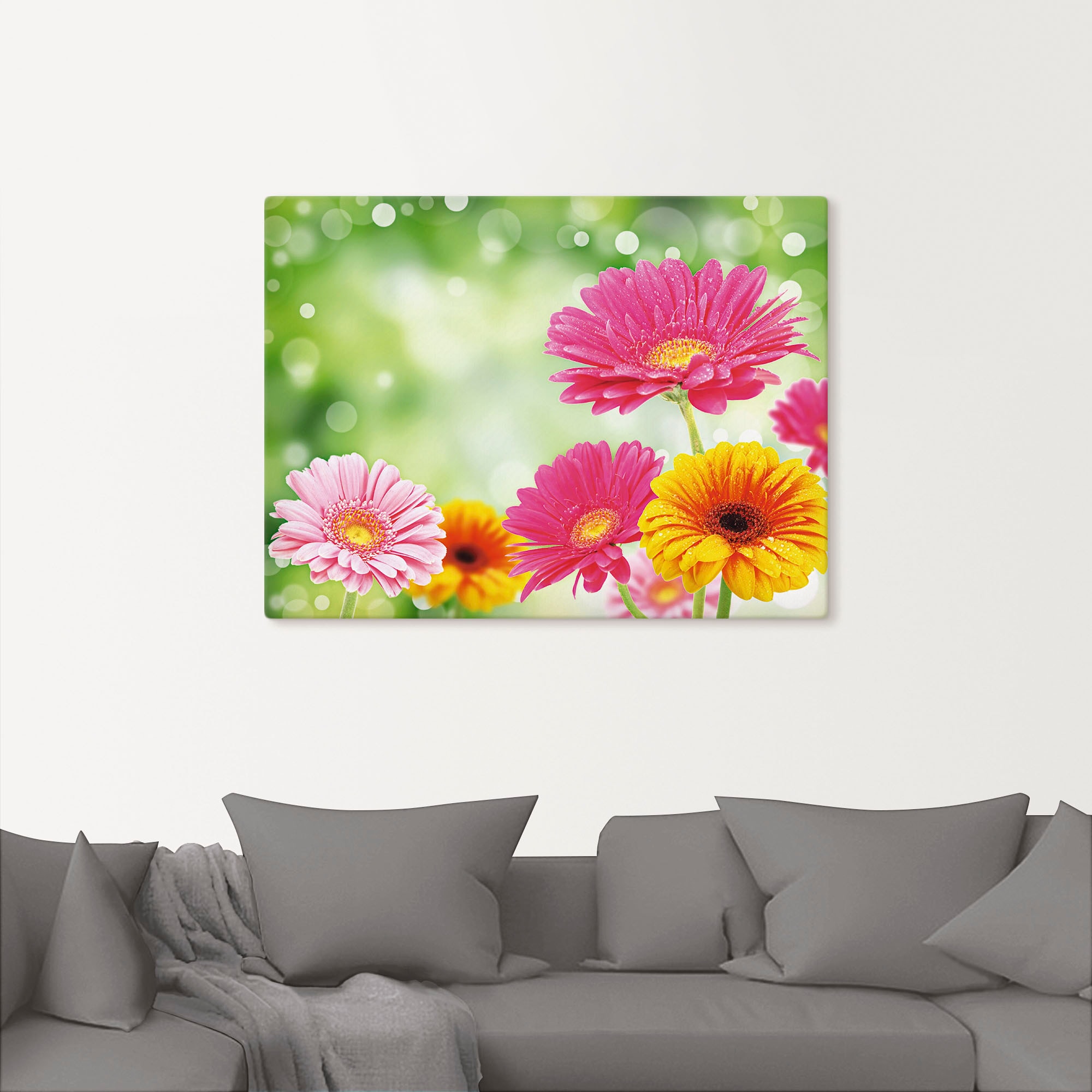 Artland Wandbild »Natürliche Romantik - Gerberas«, Blumen, (1 St.), als Leinwandbild, Poster in verschied. Größen