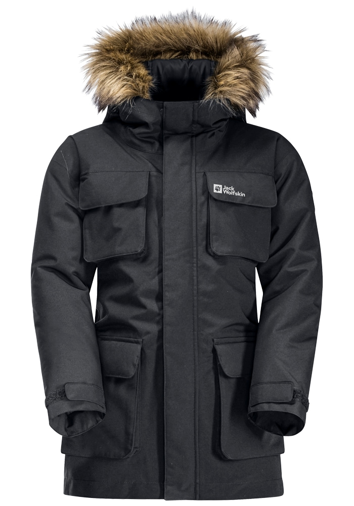 Jack Wolfskin Funktionsparka »GLACIER PEAK PARKA K«, mit Kapuze