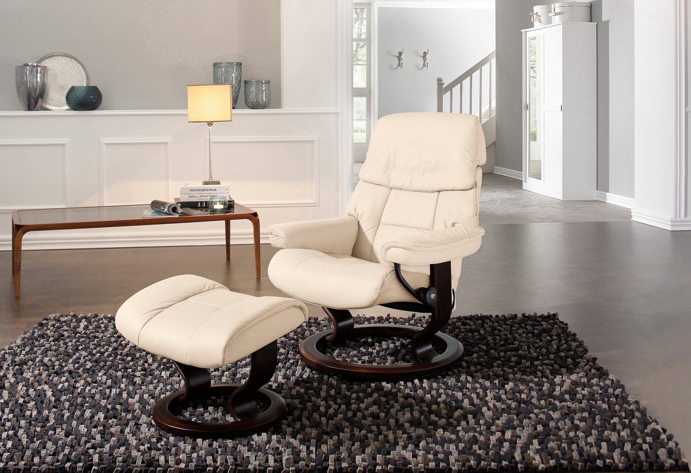 Stressless® Relaxsessel »Ruby«, mit Classic Base, Größe S, Gestell Eiche, Wenge, Braun & Schwarz