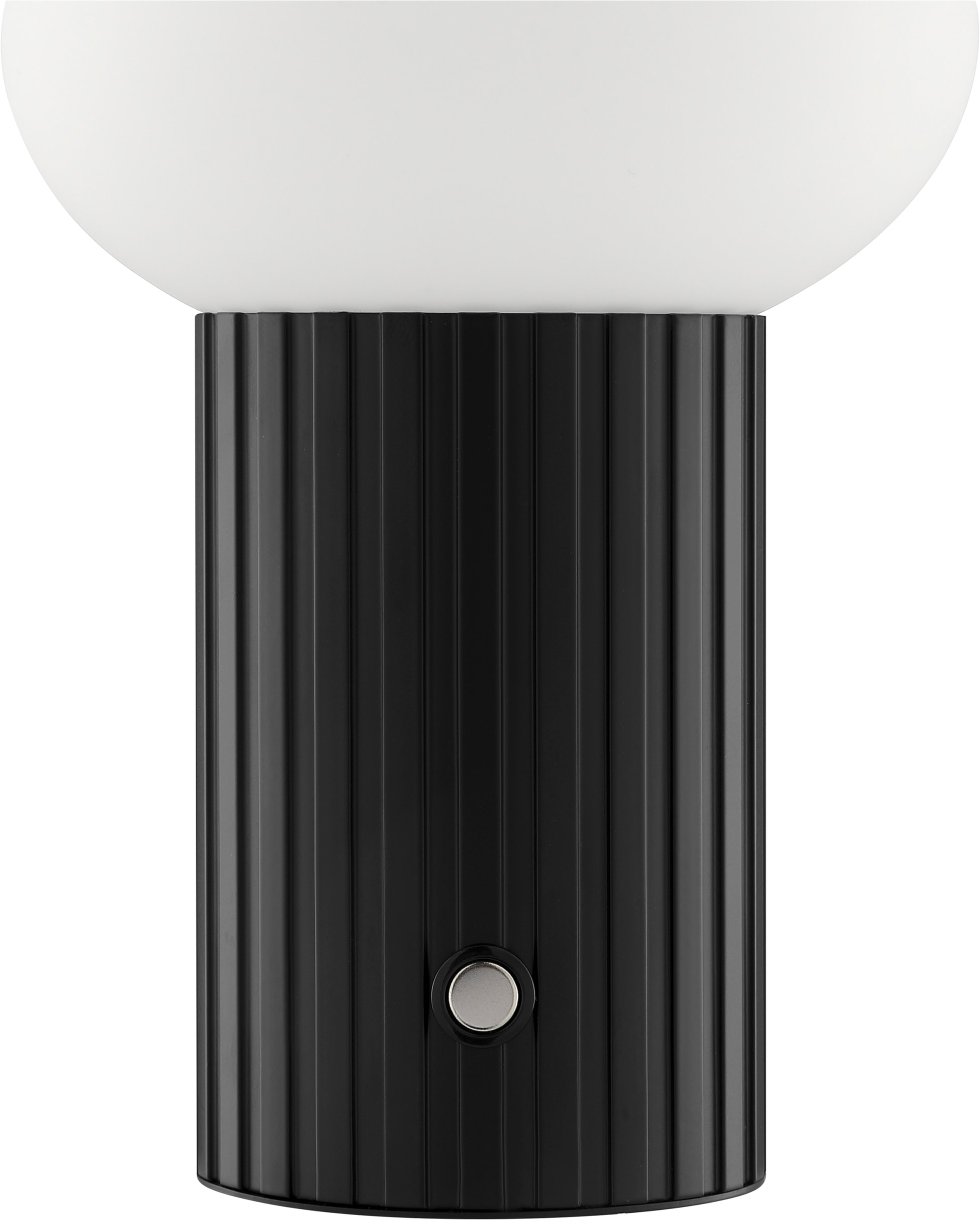 Brilliant LED Tischleuchte »Venti« LED-Modul 1 Stk. Warmweiß Akku-Leuchte, Ø 12 cm, Höhe 18 cm, 250 lm, Wireless charging o. USB