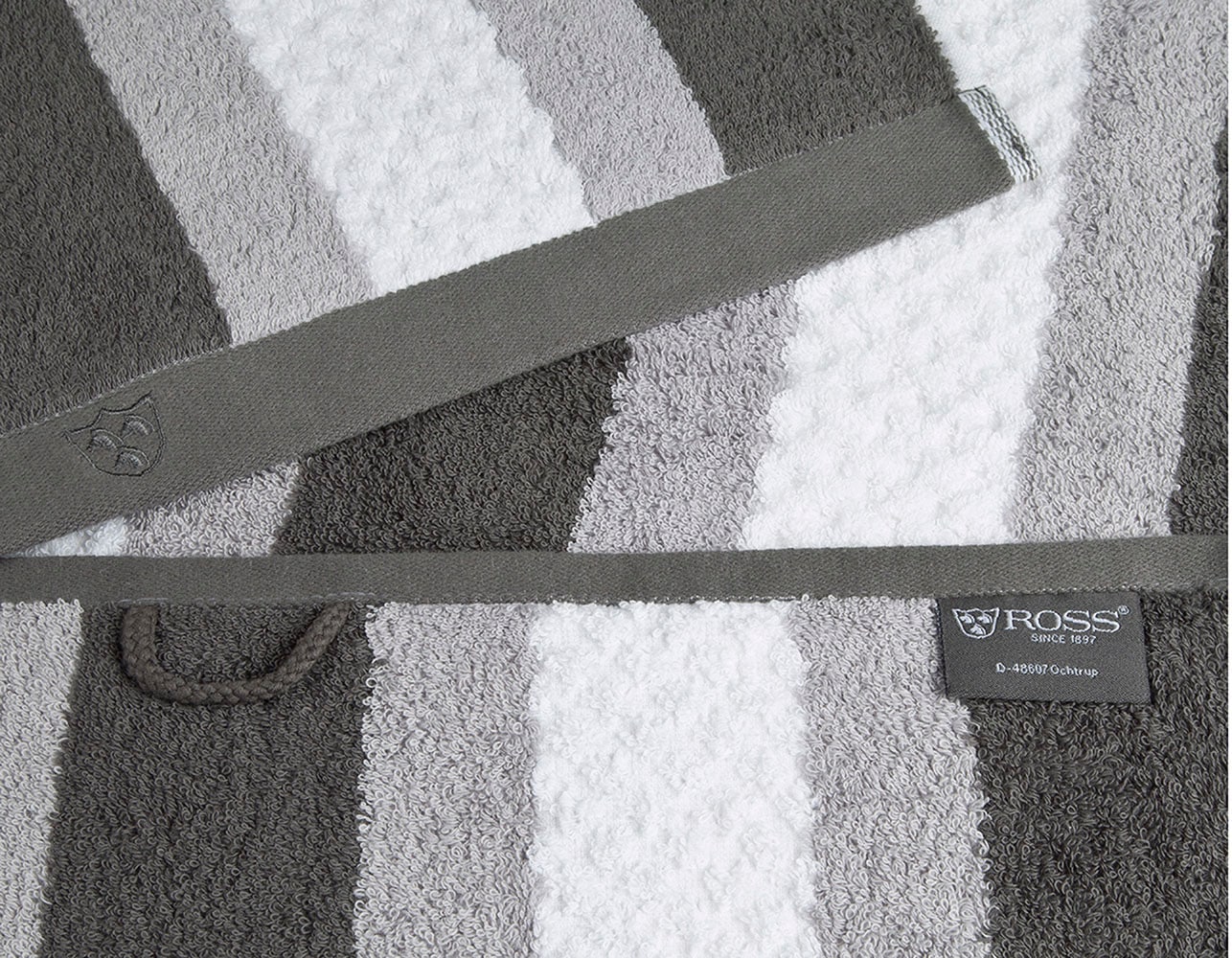 ROSS Handtücher »Harmony« 100 % Baumwolle, Hoch Tief Struktur, viele Farben