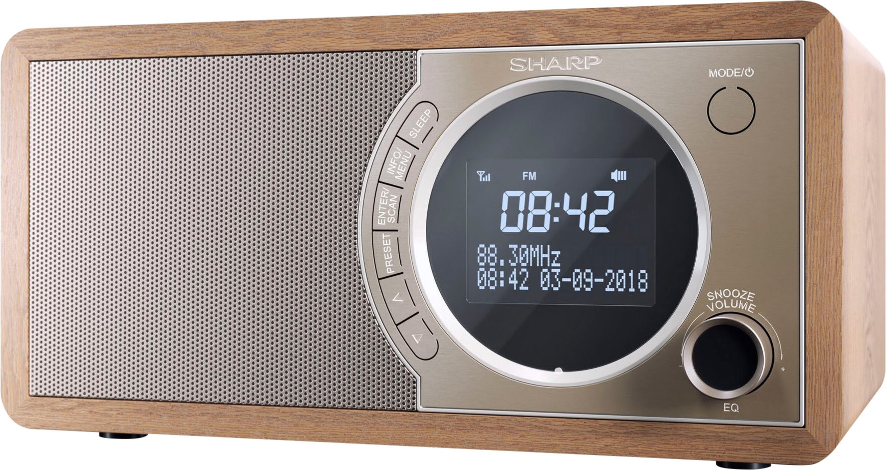 Sharp Digitalradio (DAB+) »DR-450«, (Bluetooth Automatische Senderverfolgung-Digitalradio (DAB+)-FM-Tuner mit RDS 6 W)