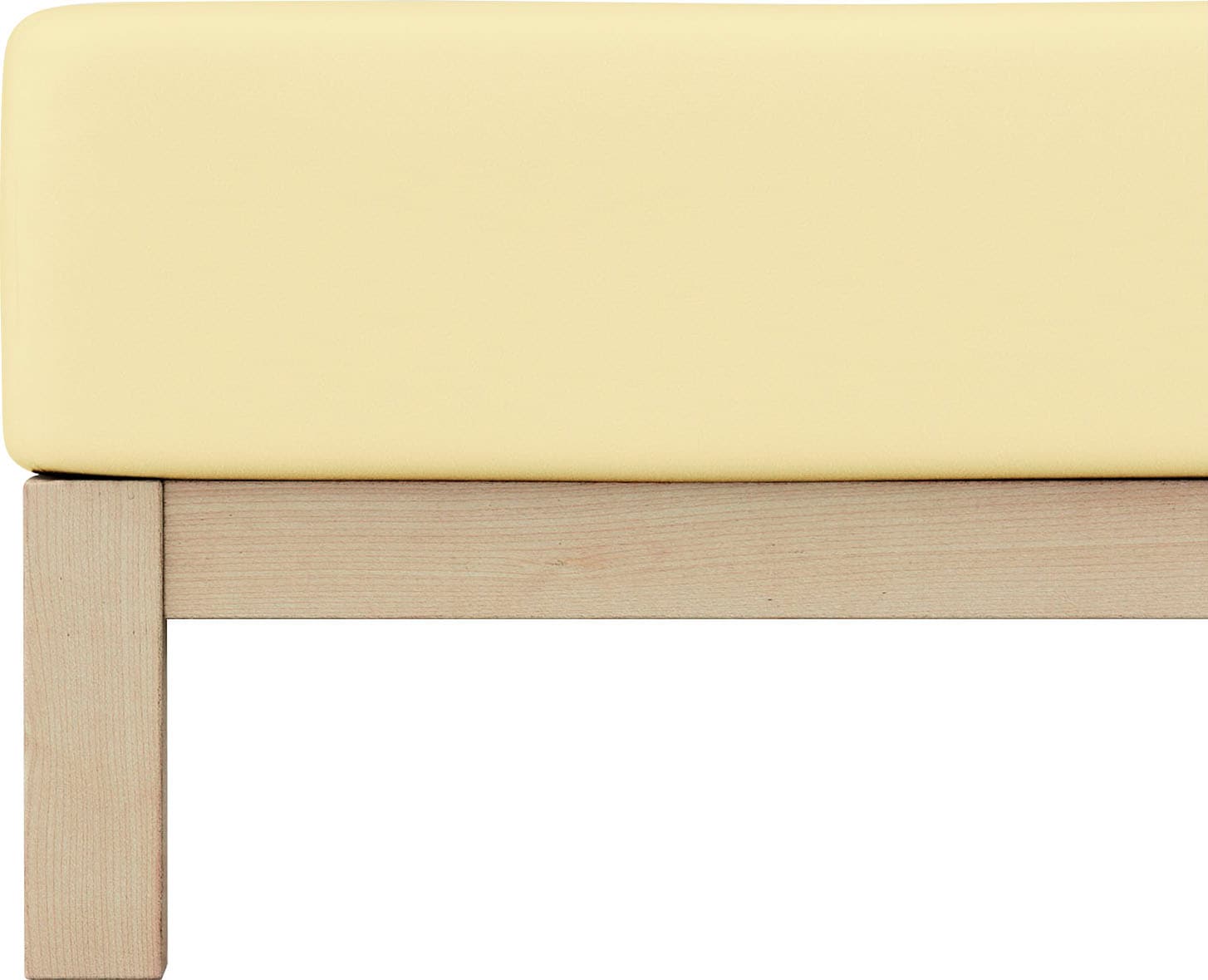 Schlafgut Spannbettlaken »PURE Bio-Baumwolle mit Elasthan, dehnbar blickdicht, straff, Bettlaken« PREMIUM Laken für Matratzen bis 30cm Höhe, in 90x200, 140x200, 180x200