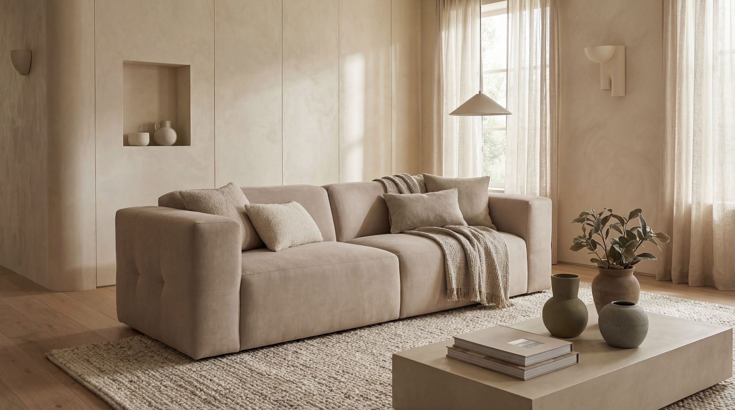 OTTO home 3-Sitzer »Kelani« mit dekorativer Knopfsteppung an den Armlehnen