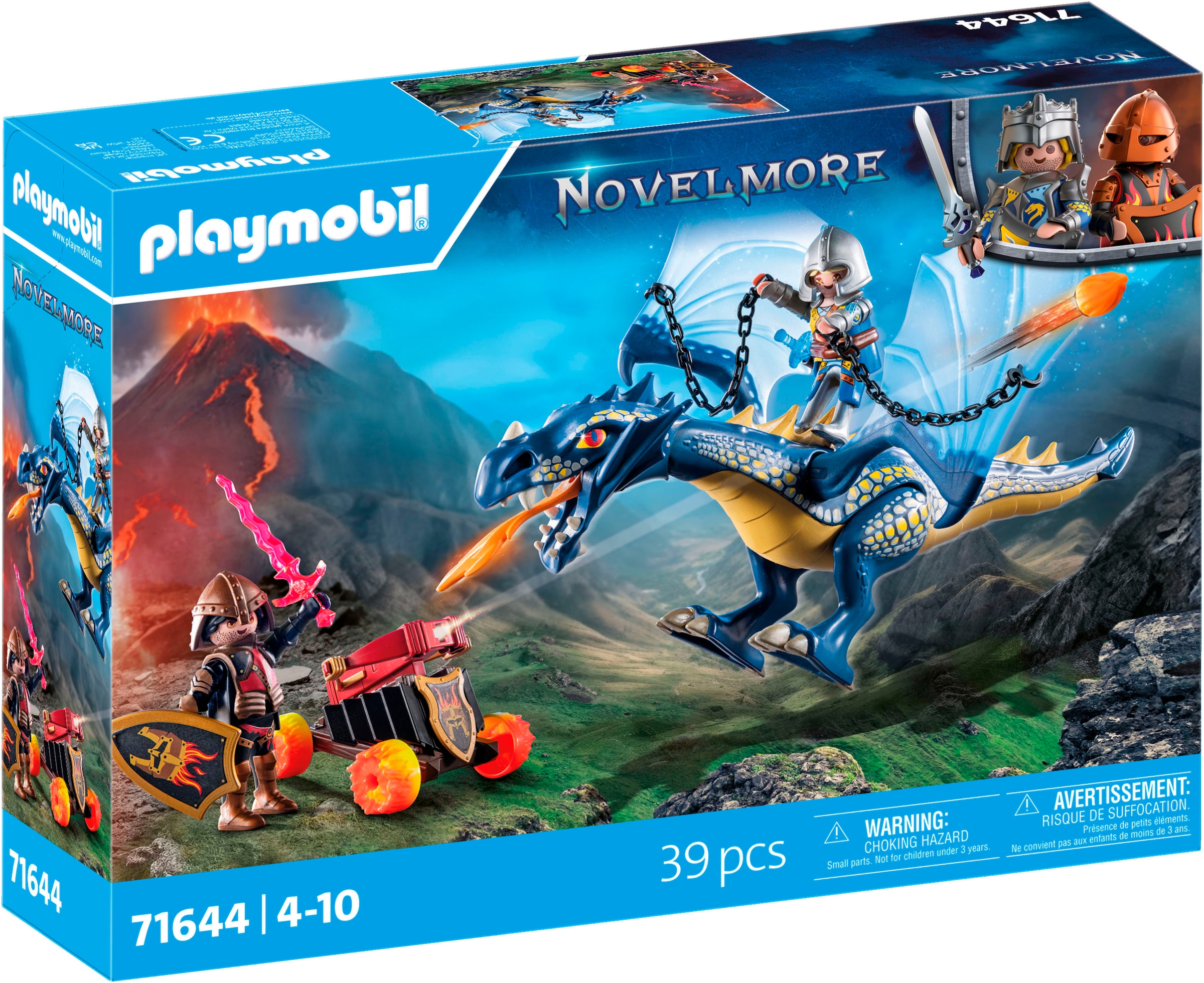 Playmobil® Konstruktions-Spielset »Drache im Gefecht (71644), Novelmore«, (39 St.), Made in Europe