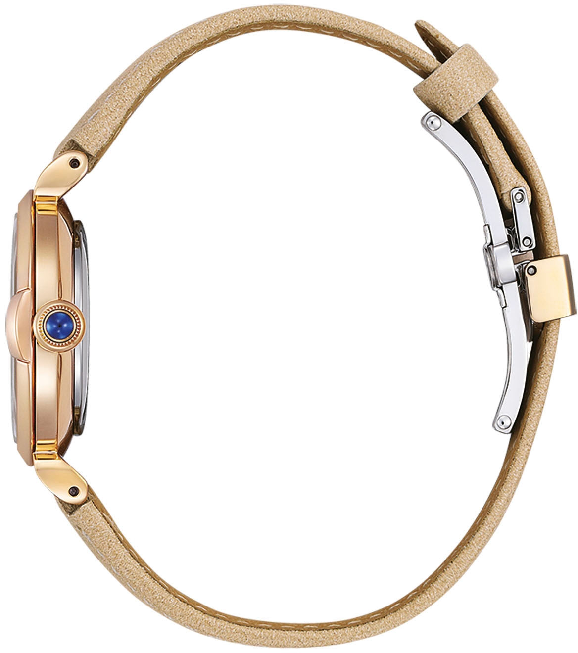 Citizen Solaruhr, Armbanduhr, Damenuhr, Lederarmband, Saphirglas