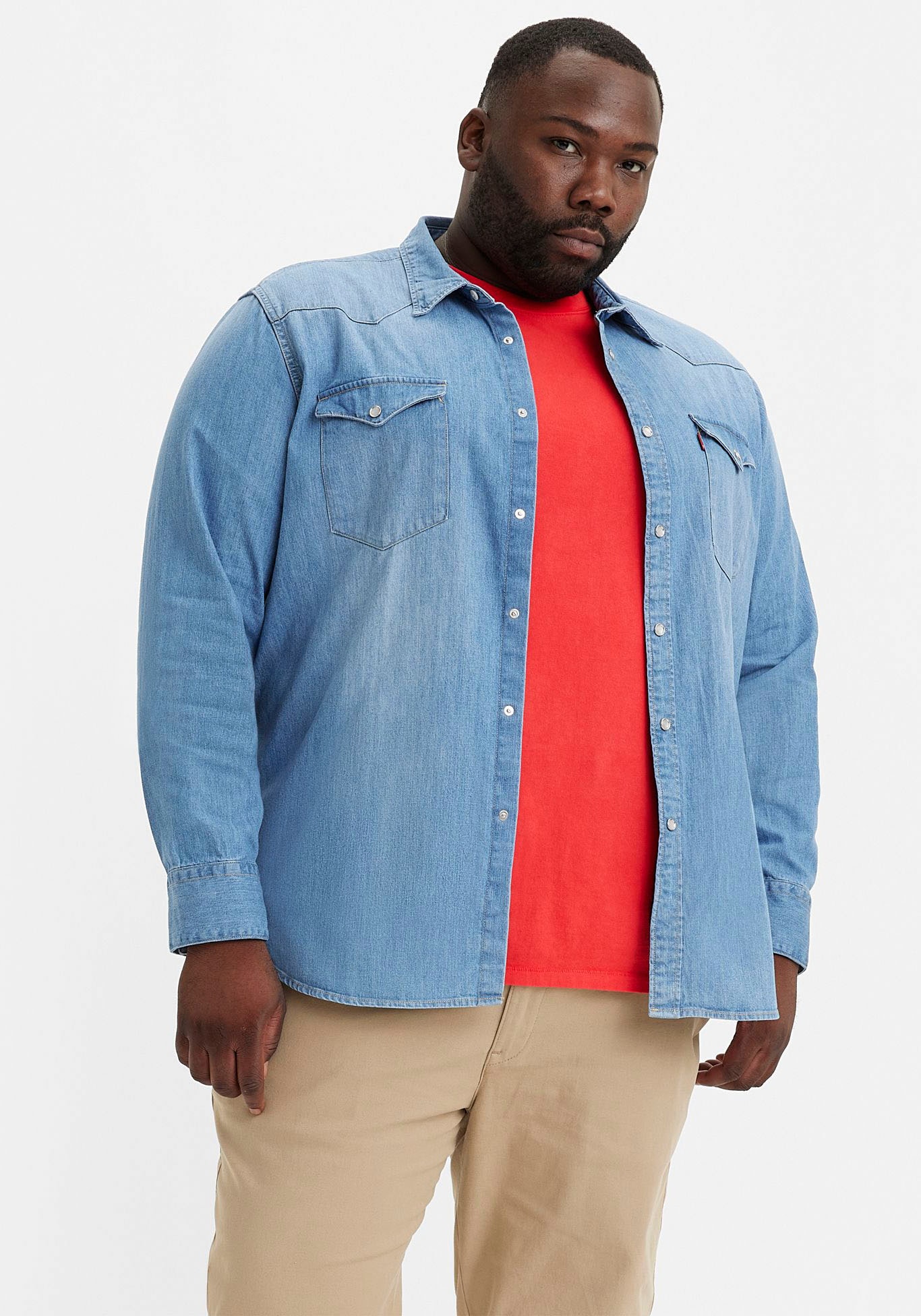 Levi's® Plus Jeanshemd »BIG BARSTOW WESTERN«, mit Brusttaschen