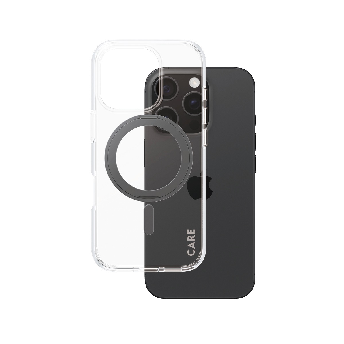 CARE by PanzerGlass Handyhülle »Kickstand Case für Apple iPhone 16 Pro«, Backcover, Schutzhülle, Handyschutzhülle, Case, Schutzcase, stoßfest