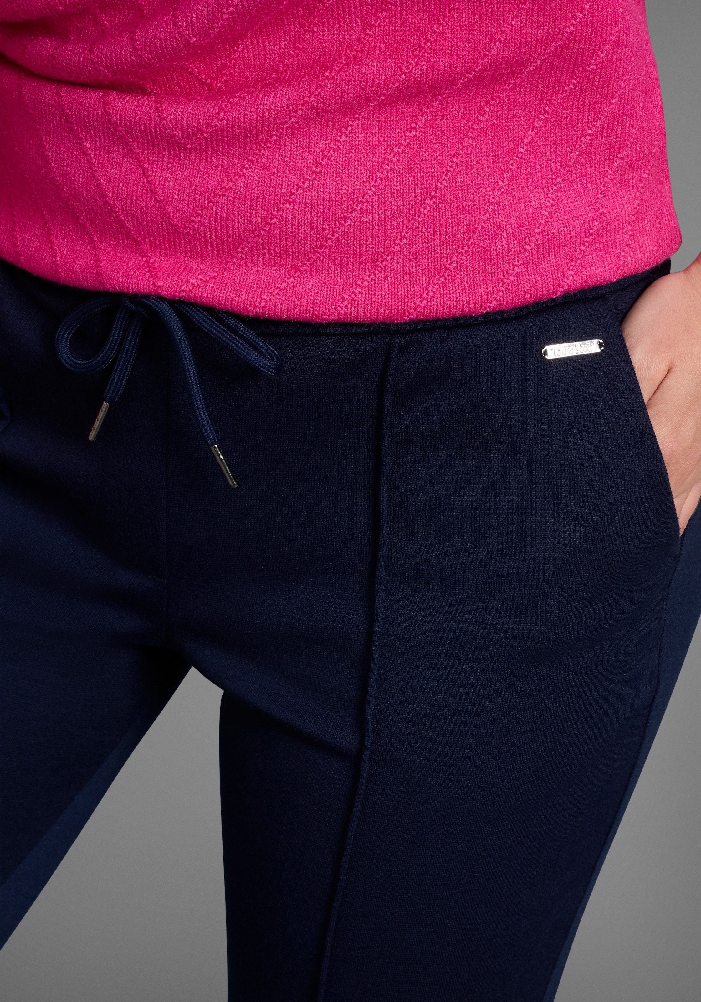 Laura Scott Jogger Pants, aus bequemer, elastischer Ware in edlem, sportivem Look