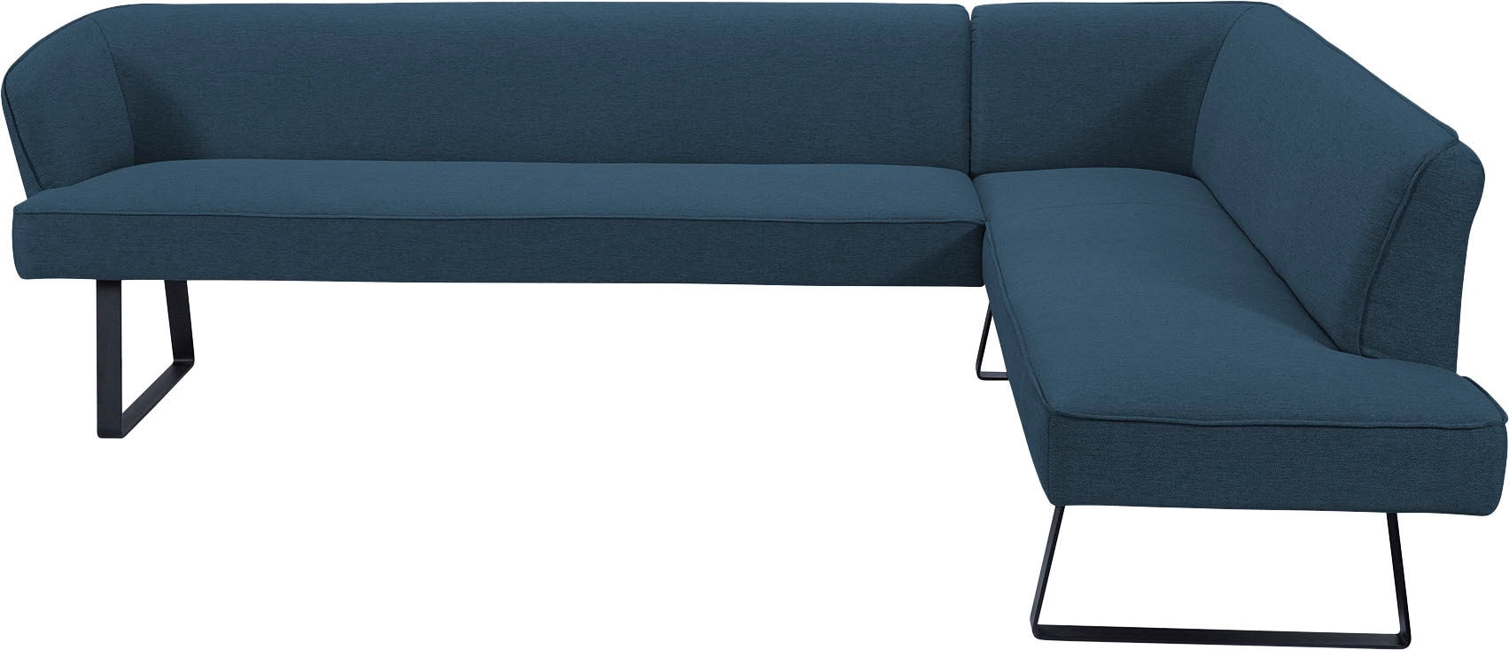 exxpo - sofa fashion Eckbank »Americano« mit Keder und Metallfüßen, Bezug in verschiedenen Qualitäten