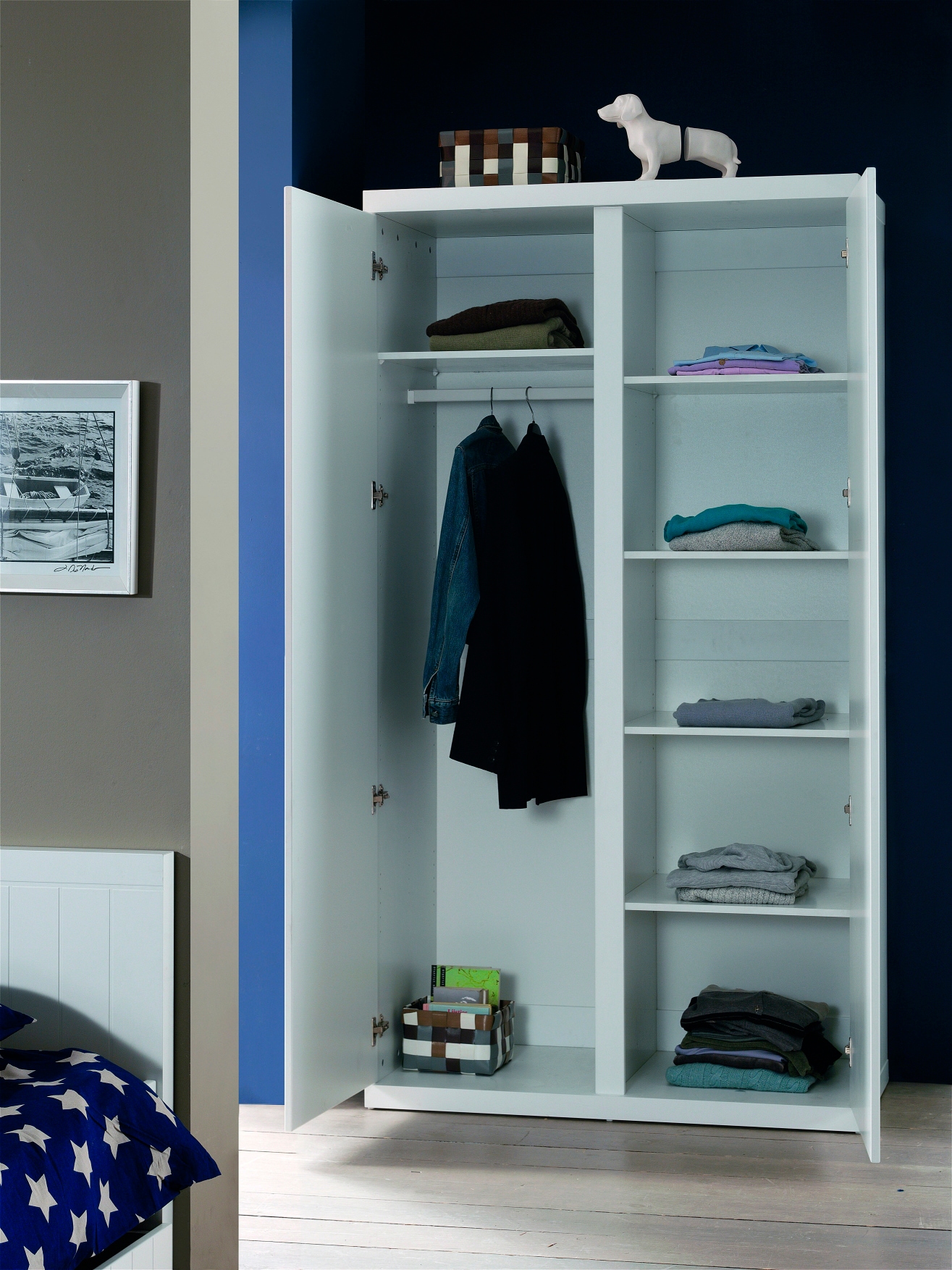 Vipack Kleiderschrank, (B/H/T ca. 110x204,5x57cm)