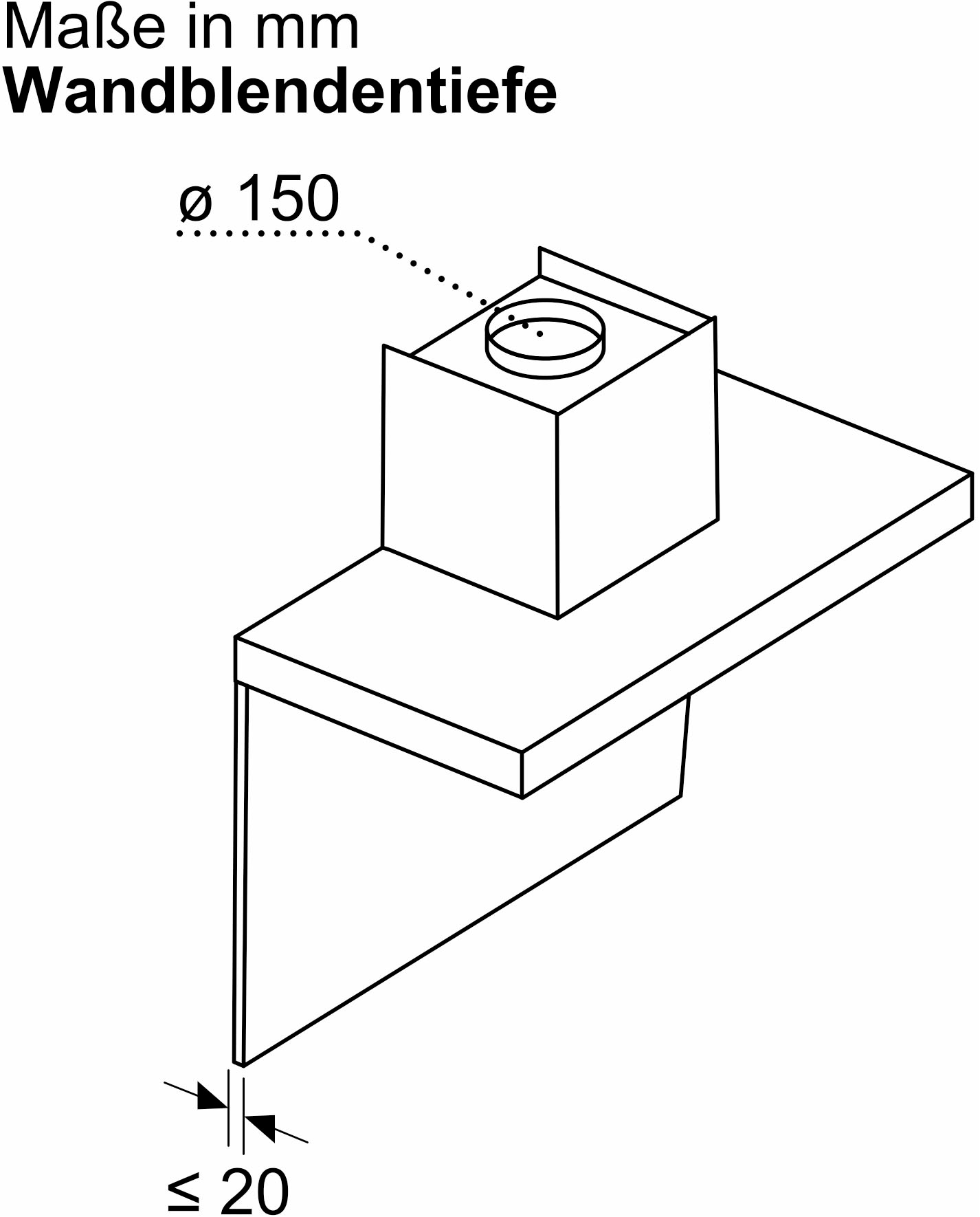 BOSCH Wandhaube »DWB63BC60« Serie Serie 2