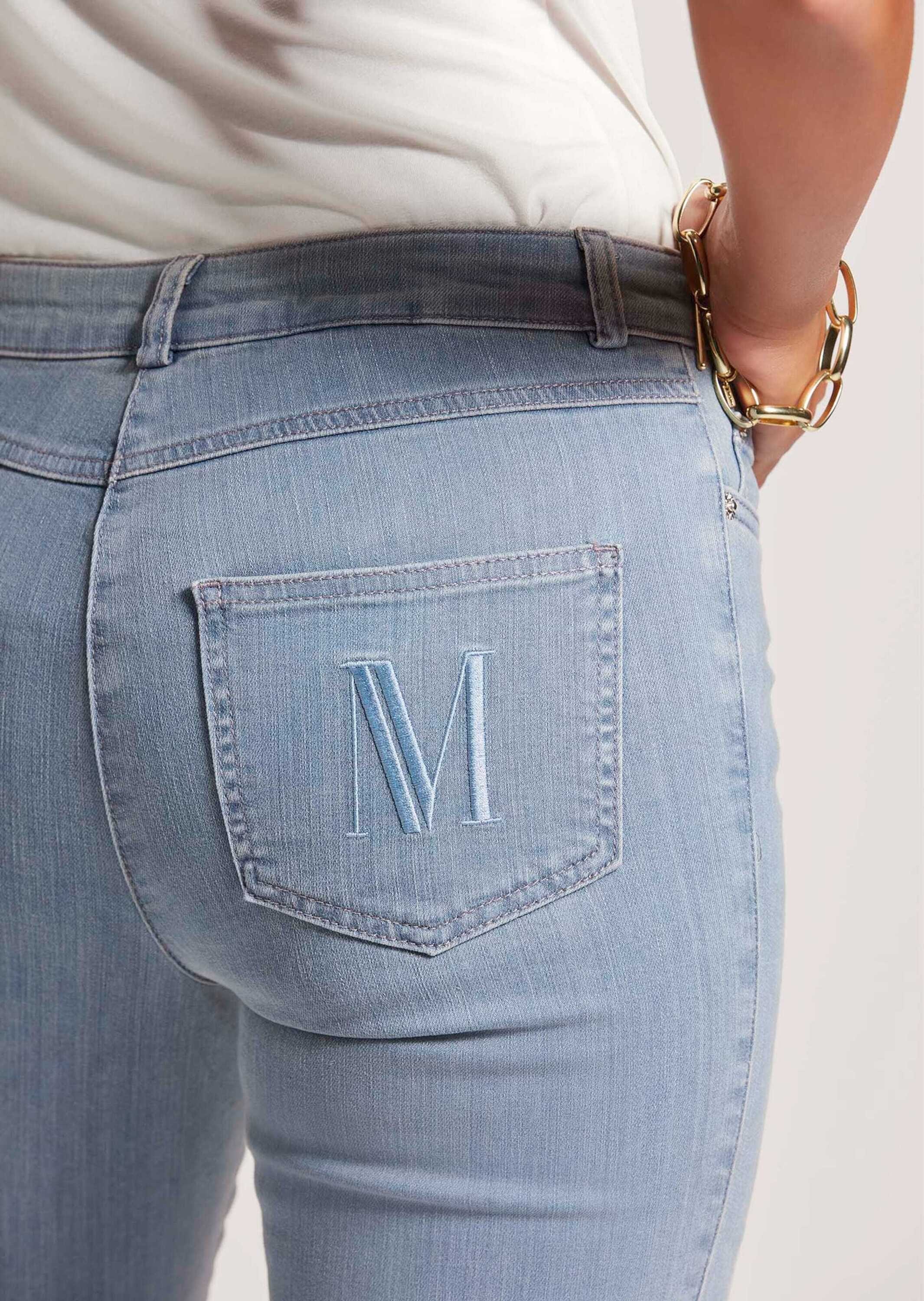MADELEINE Regular-fit-Jeans »Jeans M-Jeans in gerader Form mit Logo-Stickerei«