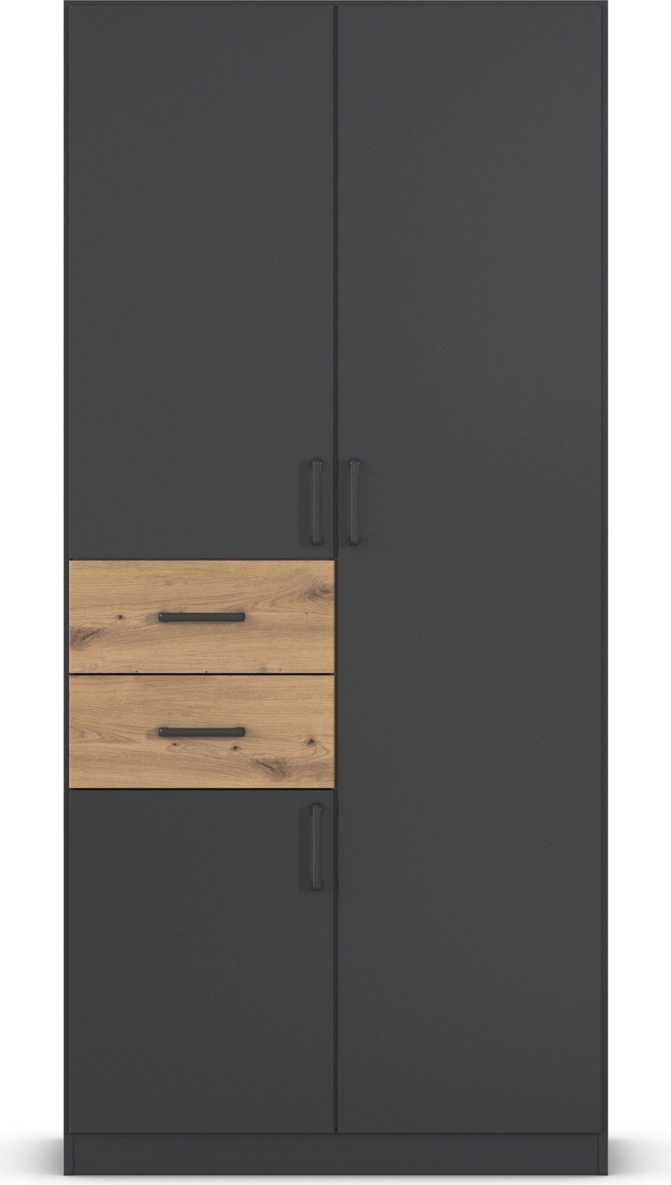 rauch Drehtürenschrank »Kleiderschrank Schrank Garderobe MAIKA mit Dekor-Front« 2 Schubladen, in verschiedenen Breiten, Höhen, Farben, MADE IN GERMANY