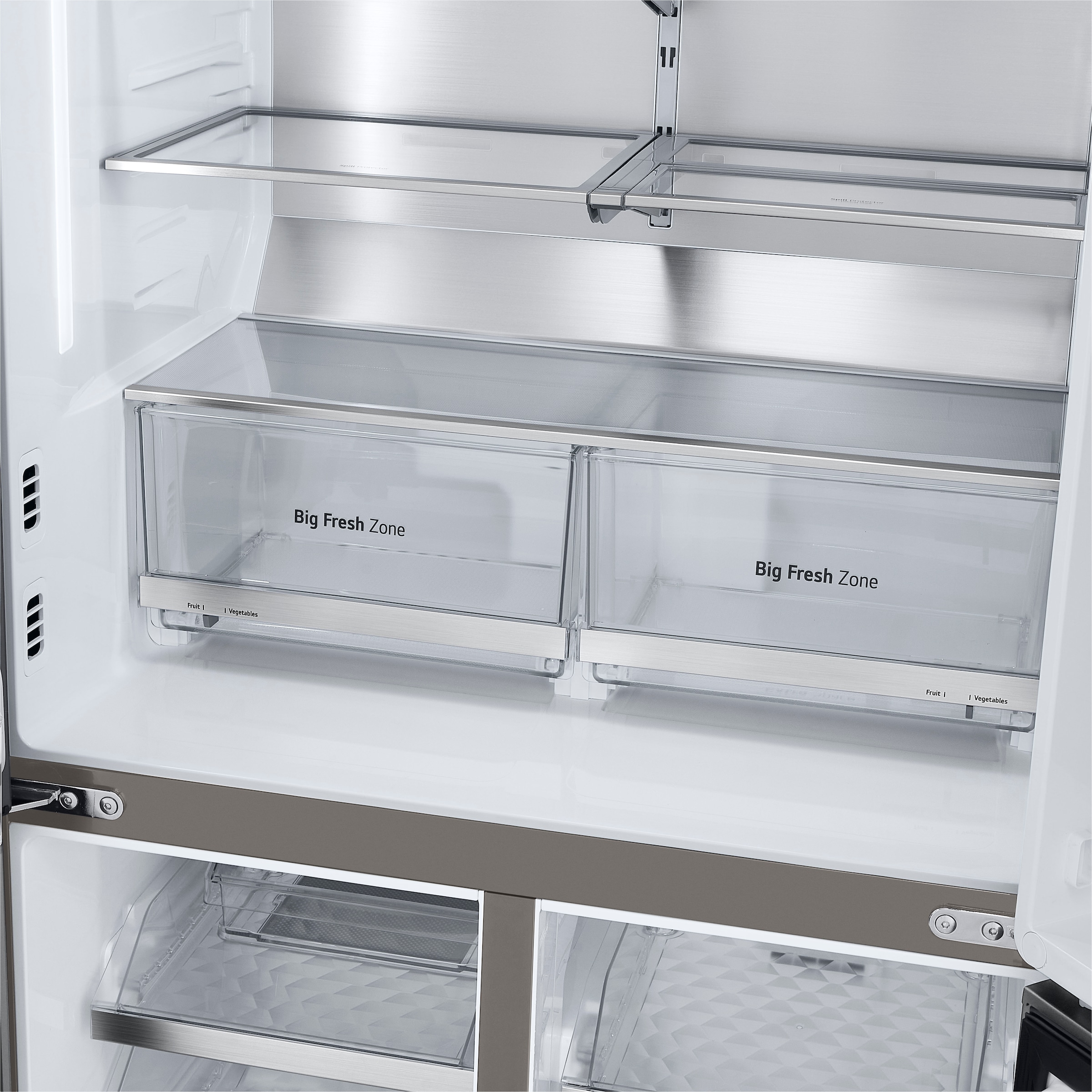 LG Multi Door »GMG960MBEE«, InstaView®: zweimal klopfen, reinschauen! mit Craft Ice - Spender