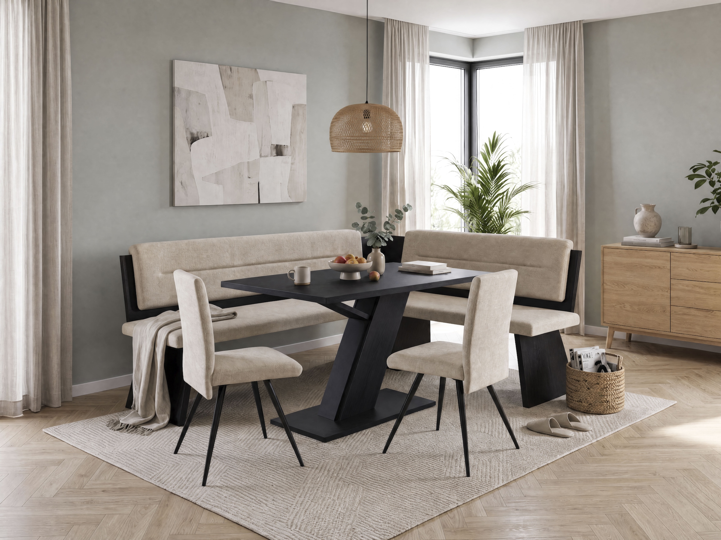 massivline&more Eckbankgruppe »Udine 2« Set, 4 tlg.